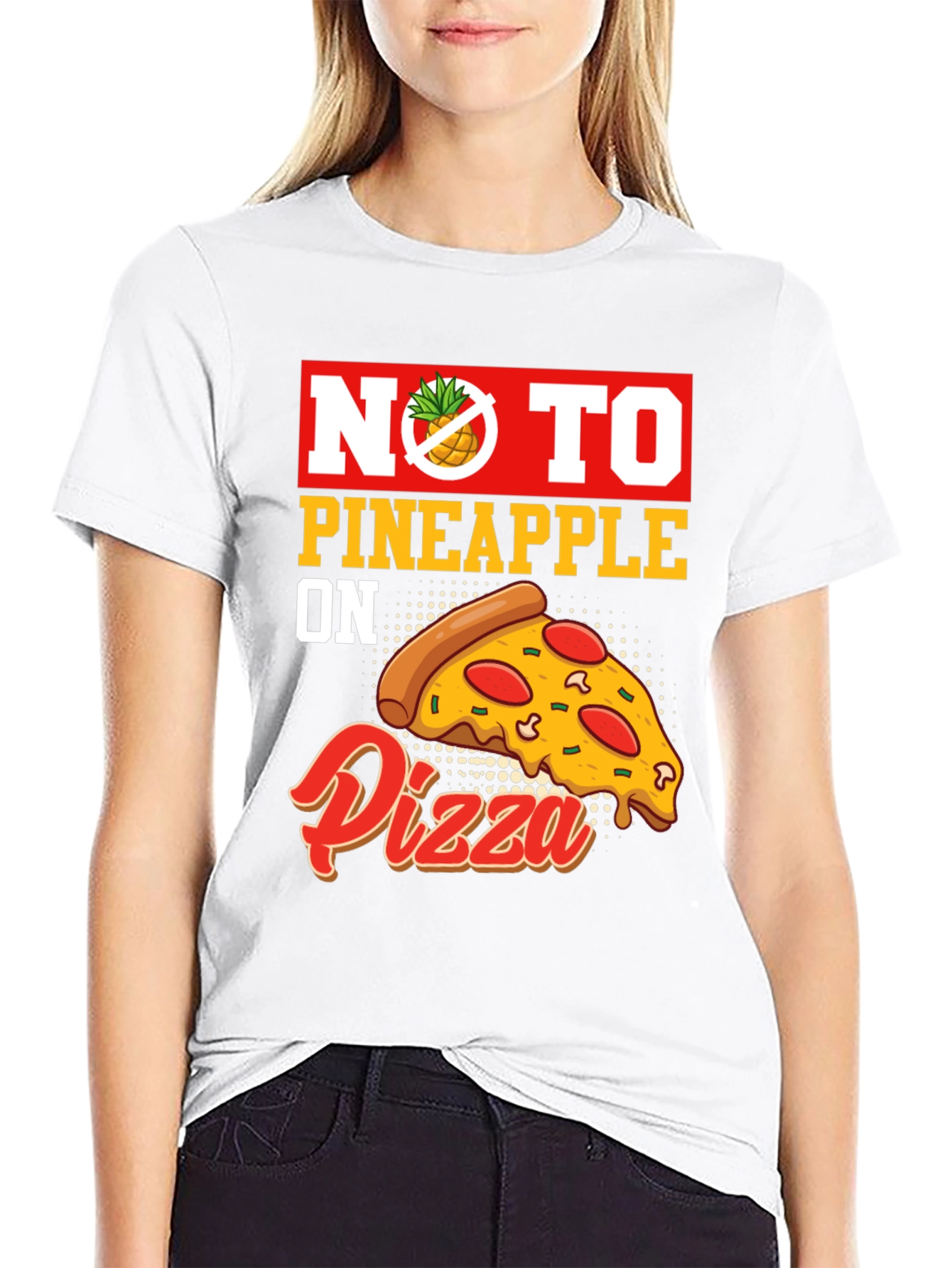 No Pineapple on Pizza Graphic T-Shirt