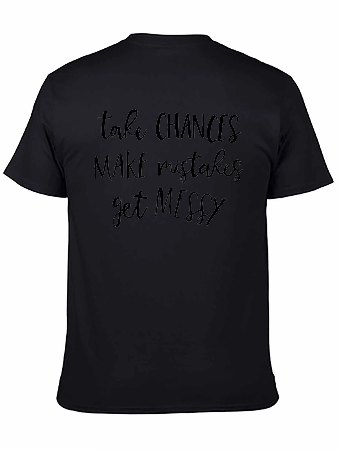 Take Chances Graphic Tee - Mens Black T-Shirt