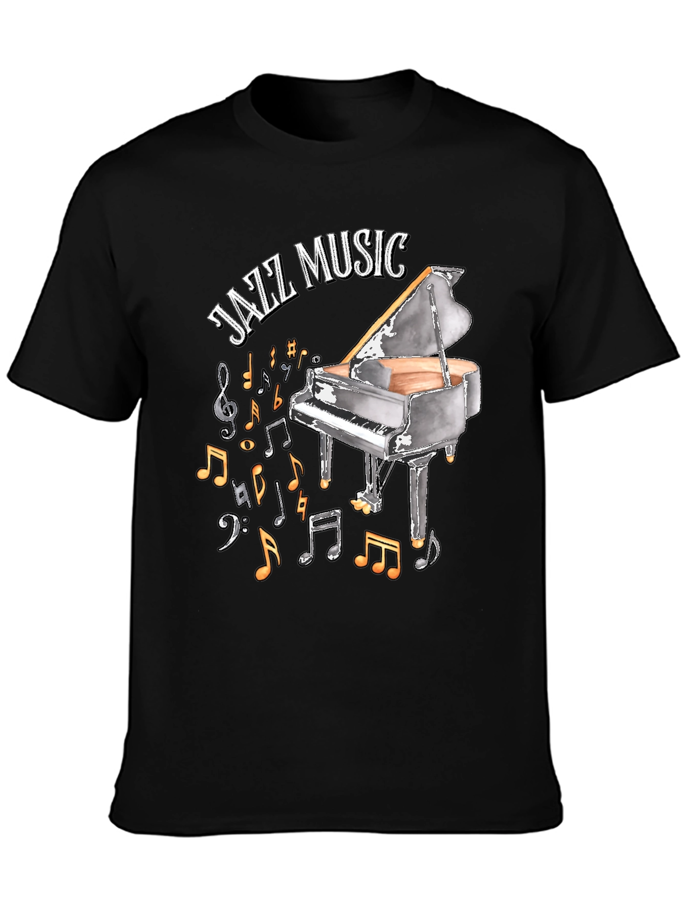 Jazz Music Piano Graphic Tee