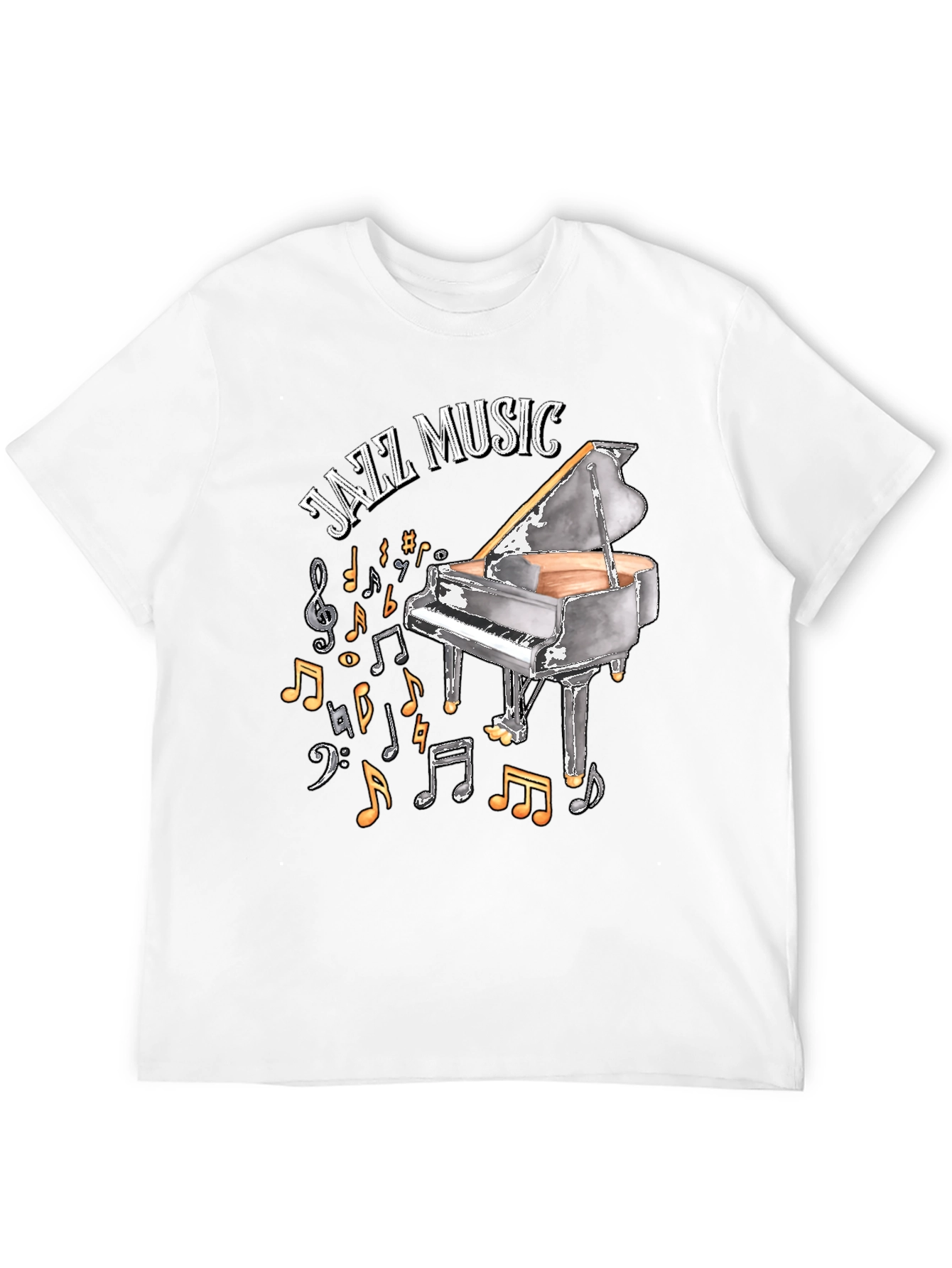 Jazz Music Piano Graphic Tee