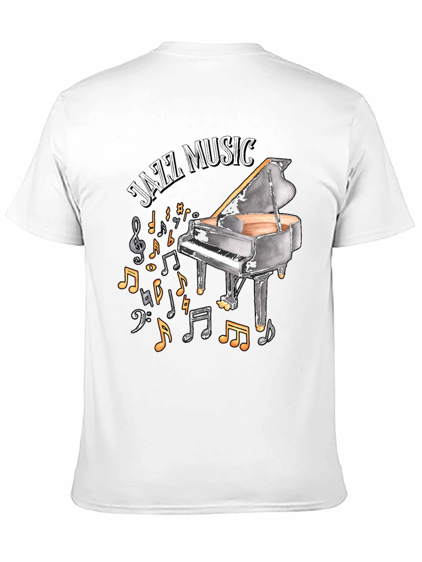 Jazz Music Piano Graphic Tee