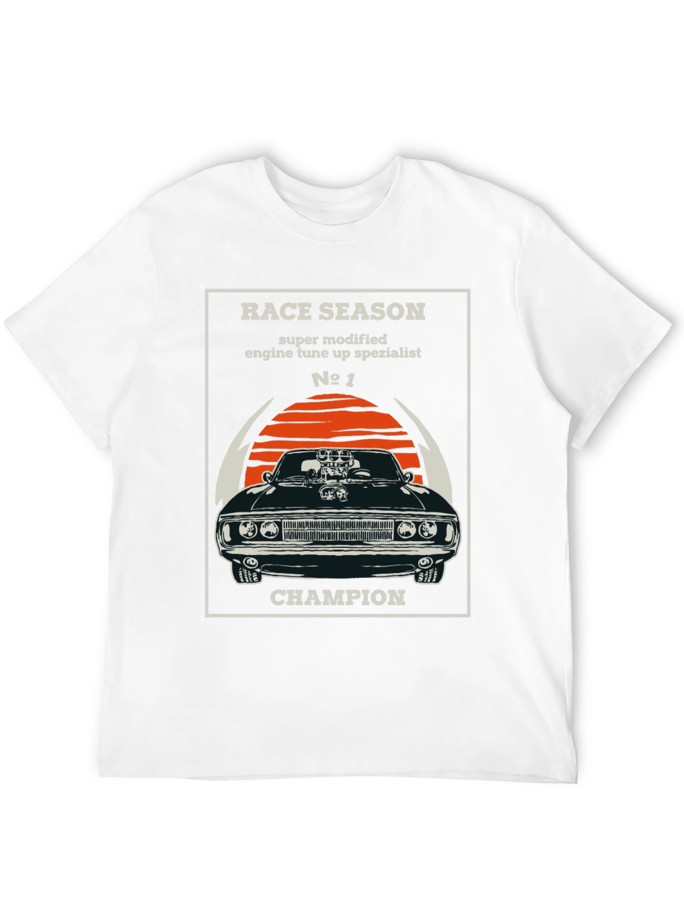 Race Season Champion Car Graphic T-Shirt