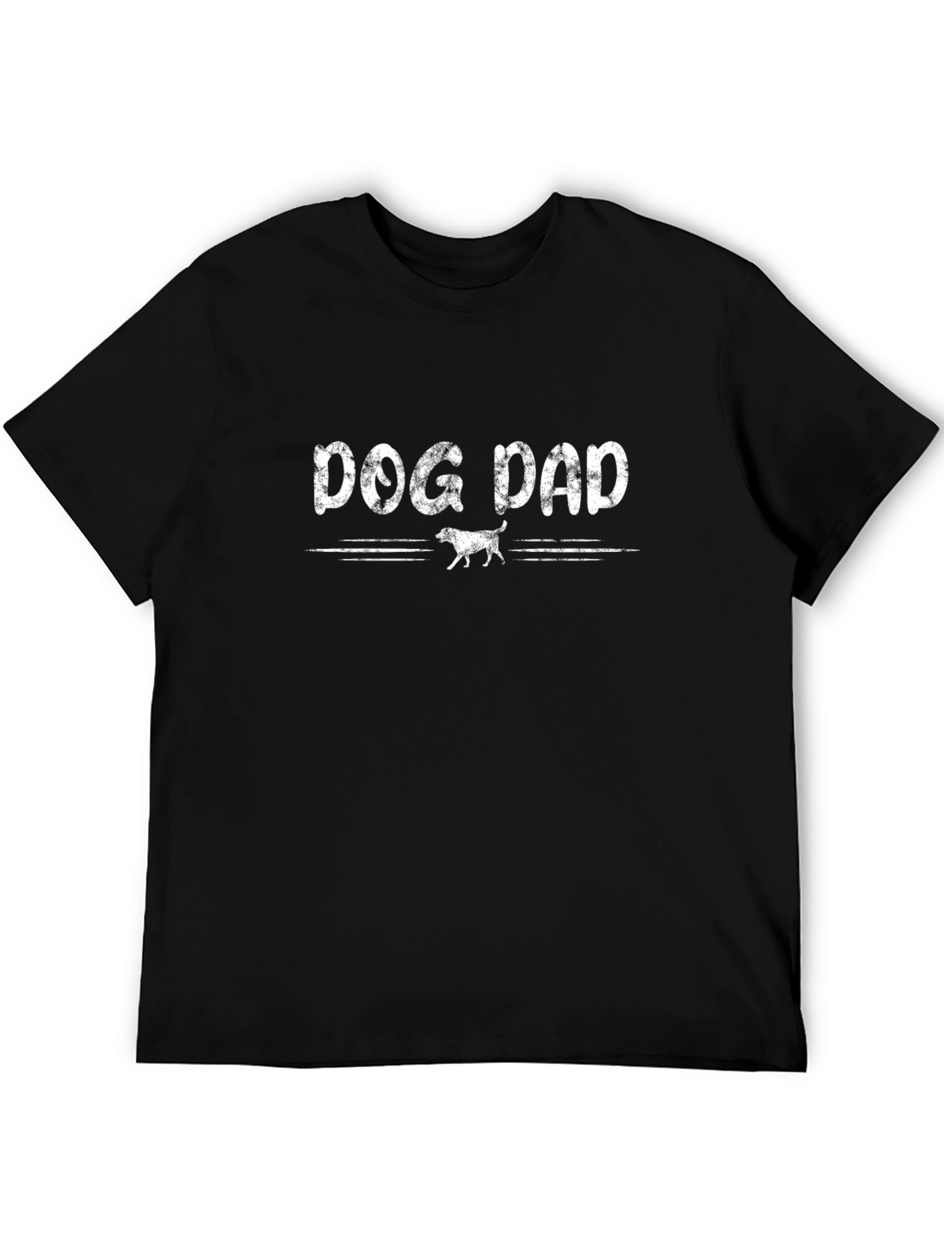 Dog Dad Black Graphic Tee Shirt