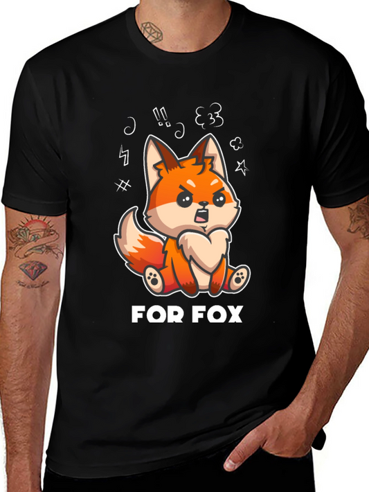 Funny Fox T-Shirt - For Fox Sake Cute Graphic Tee