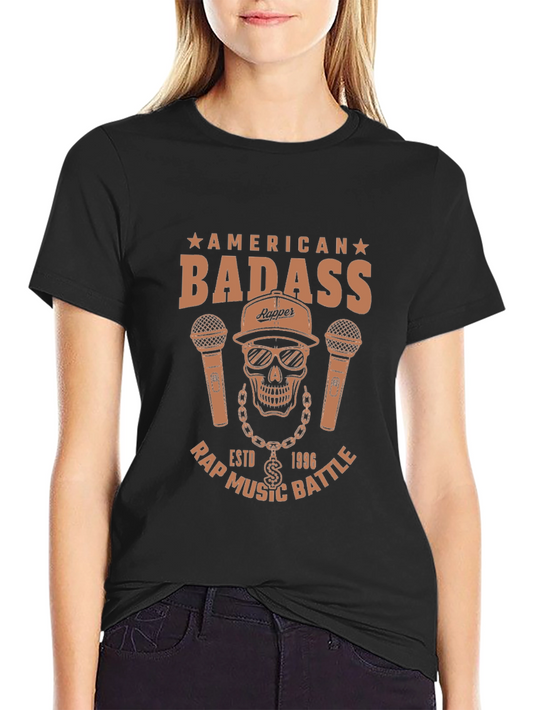 American Badass Rap Music Battle T-Shirt