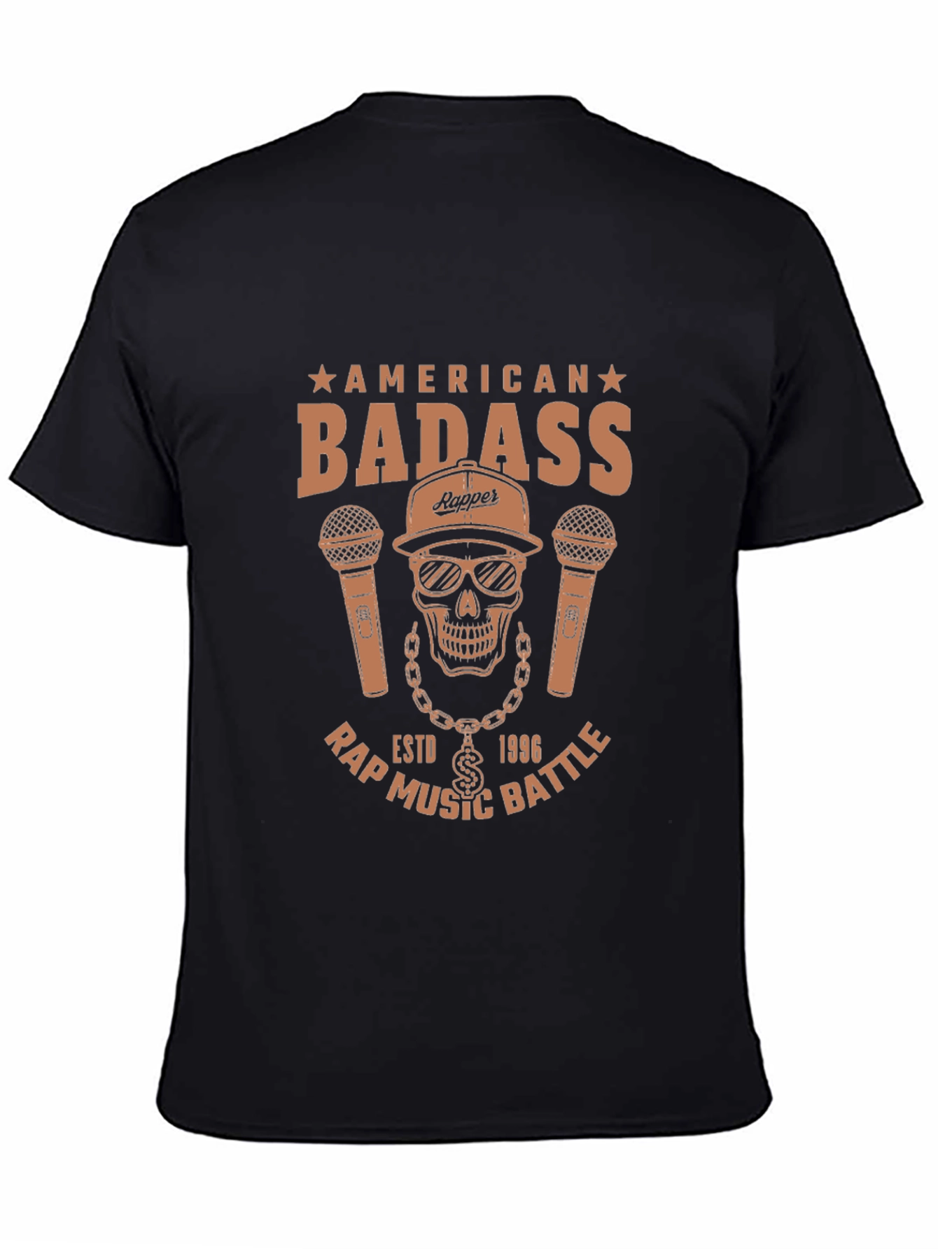 American Badass Rap Music Battle T-Shirt