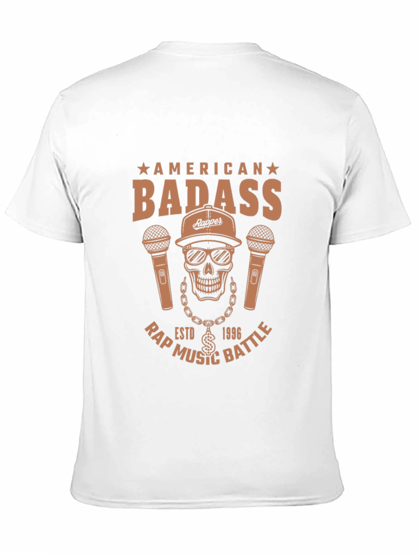 American Badass Rap Music Battle T-Shirt