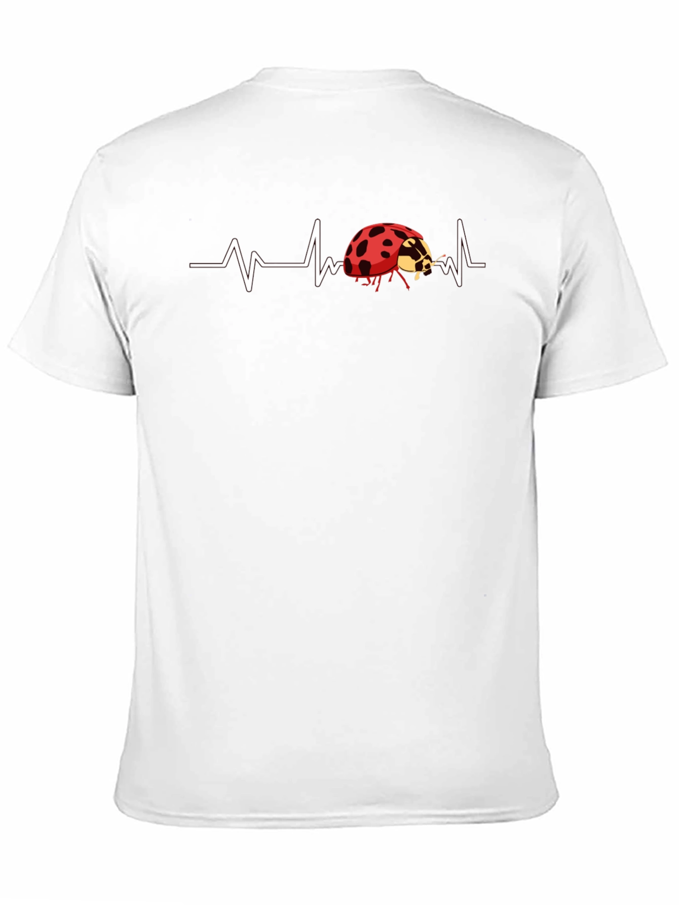 Ladybug Heartbeat T-Shirt - Black
