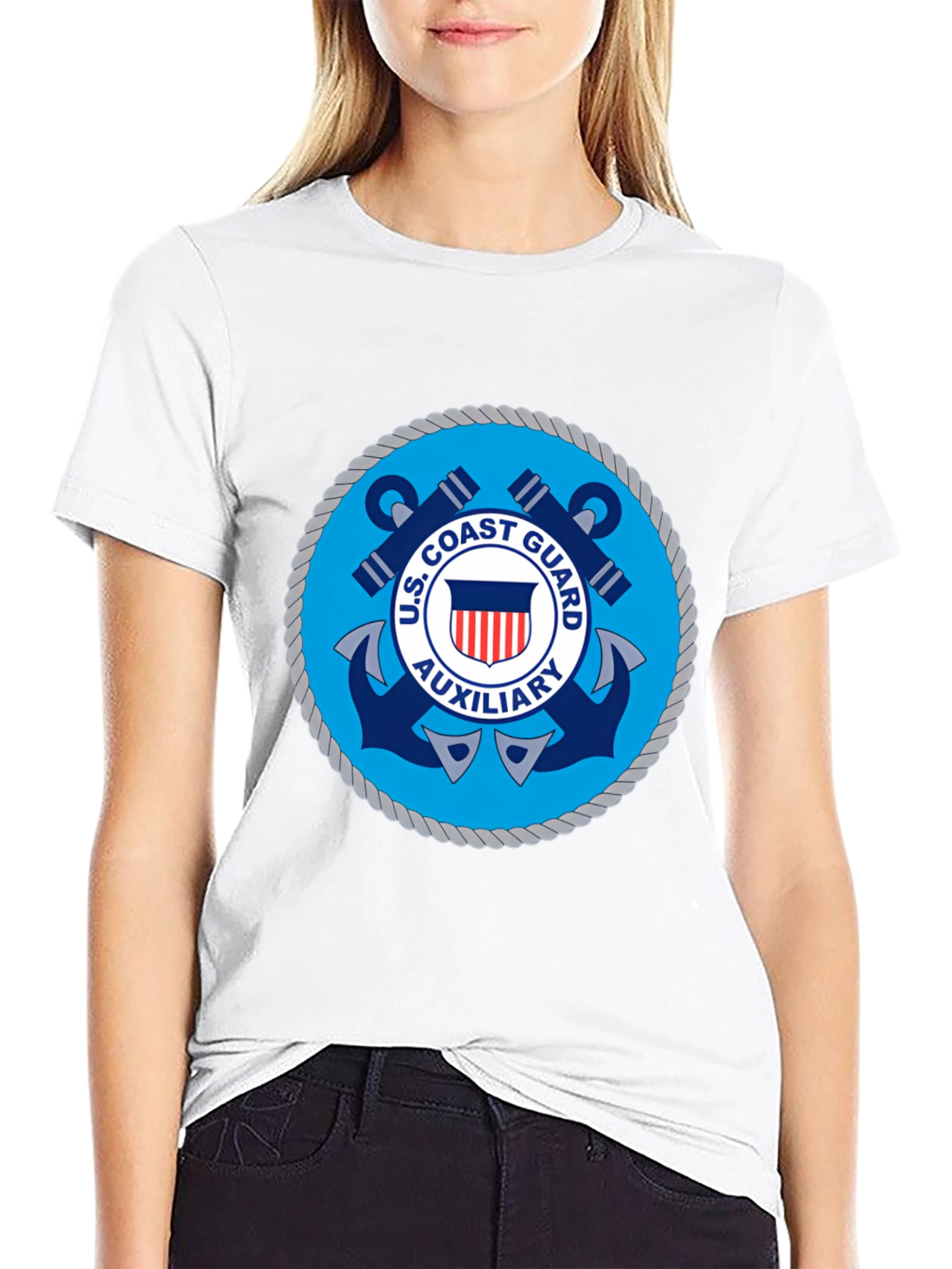 U.S. Coast Guard Auxiliary T-Shirt Black