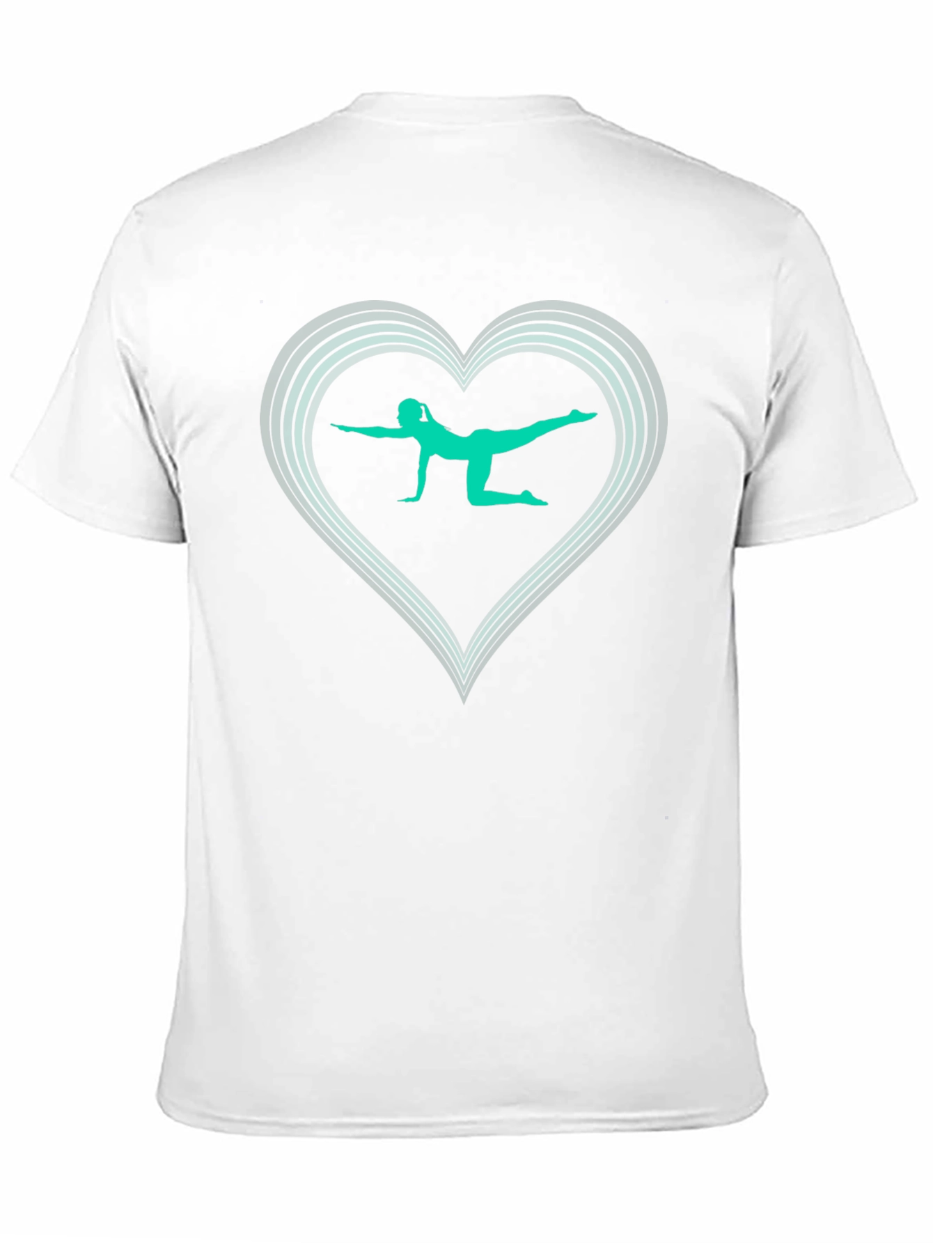 Yoga Heart Black T-Shirt