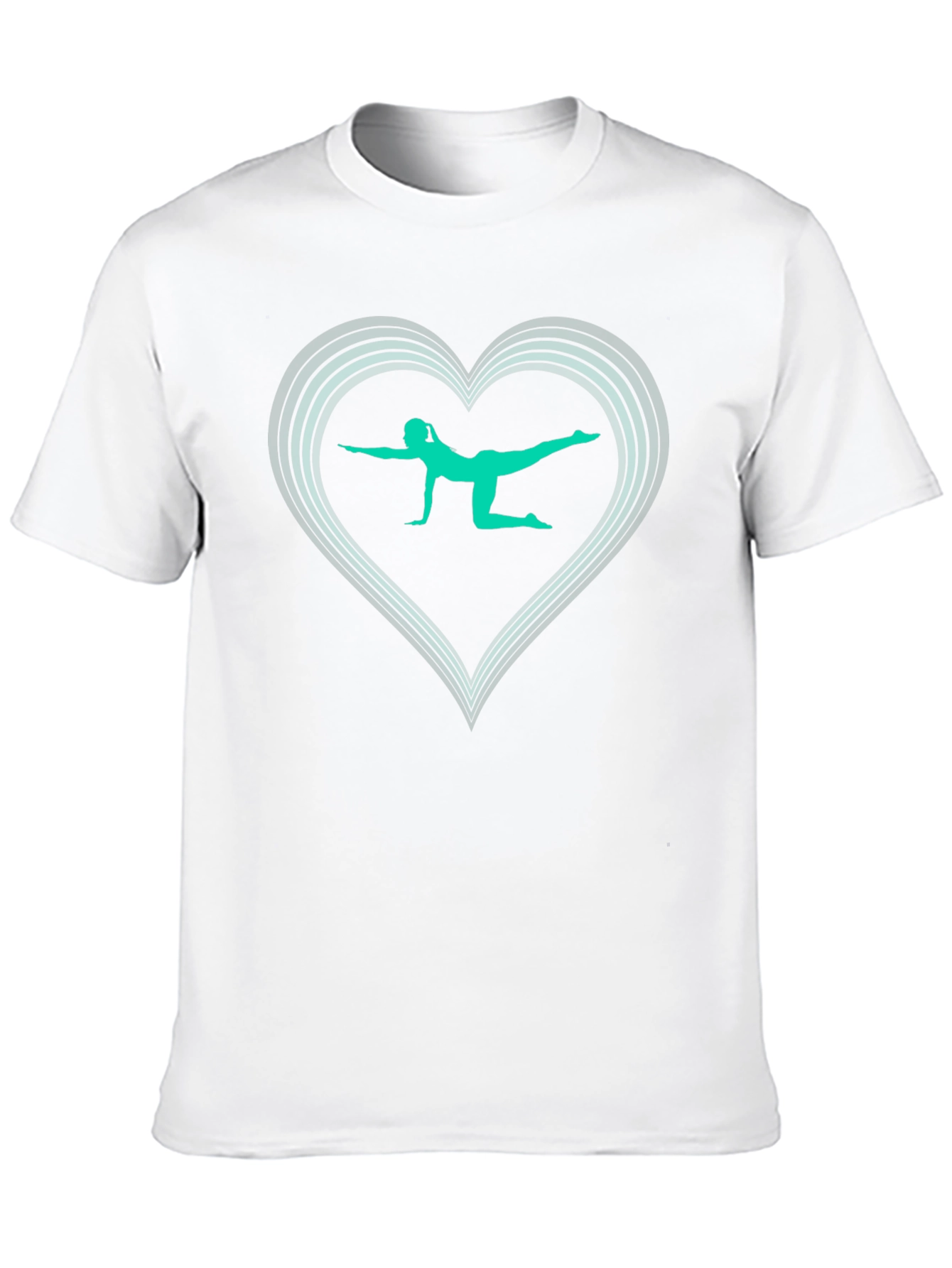Yoga Heart Black T-Shirt