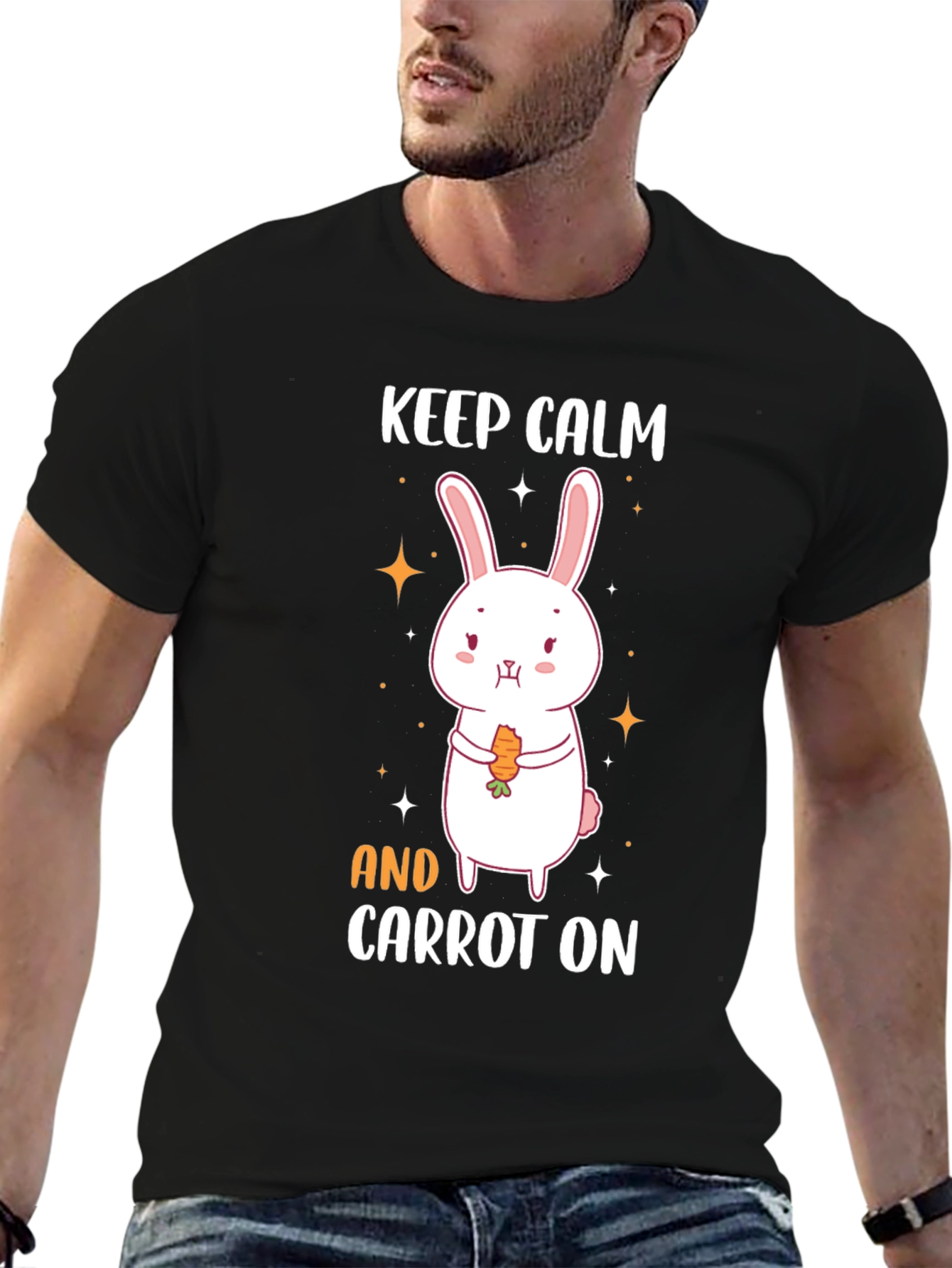 Keep Calm and Carrot On Funny Easter T-Shirt