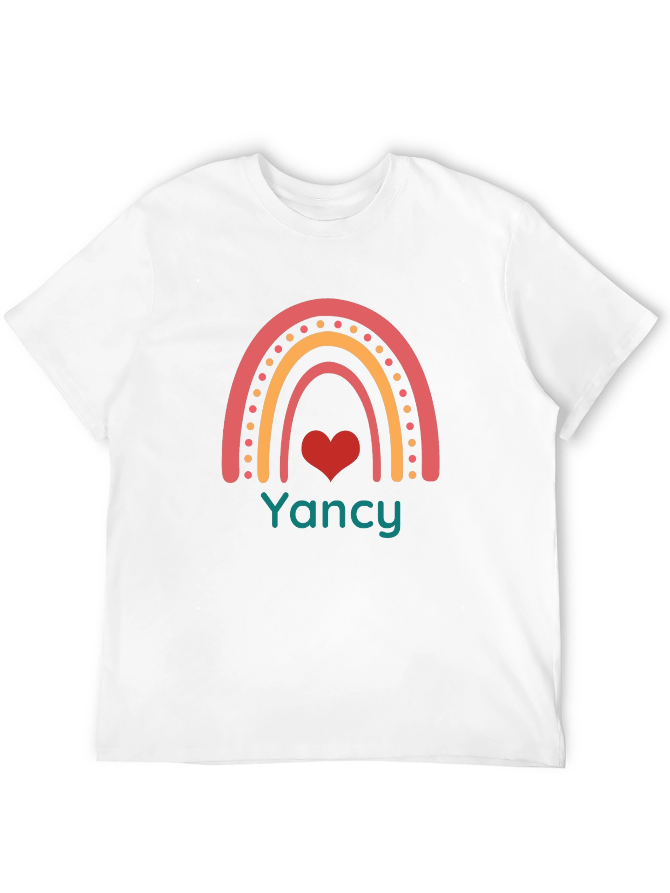 Yancy Rainbow Heart Graphic Tee - Black