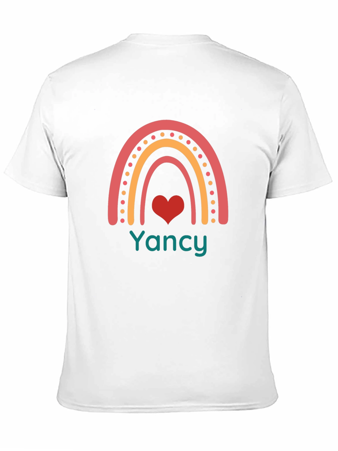 Yancy Rainbow Heart Graphic Tee - Black
