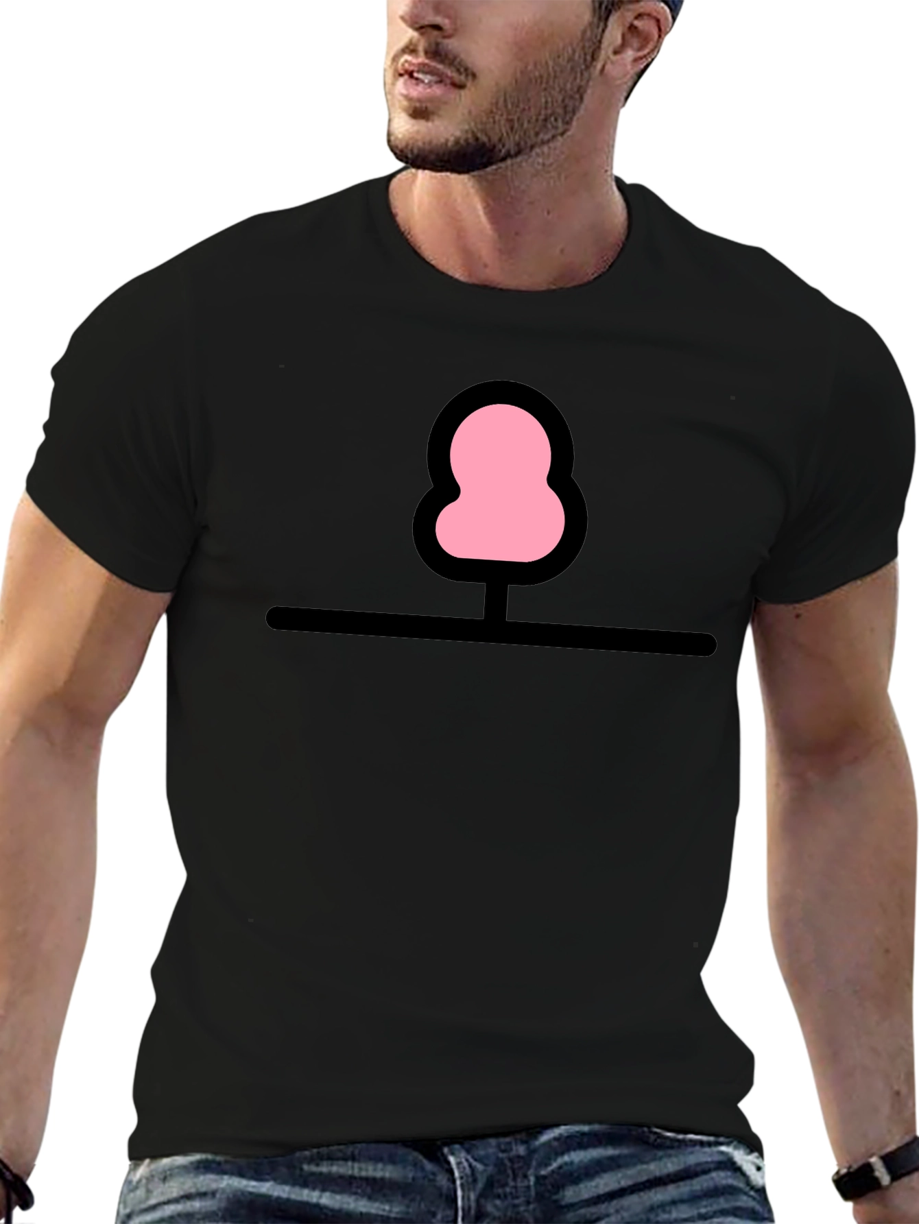 Whimsical Tree Graphic Tee - Black Cotton Comfort