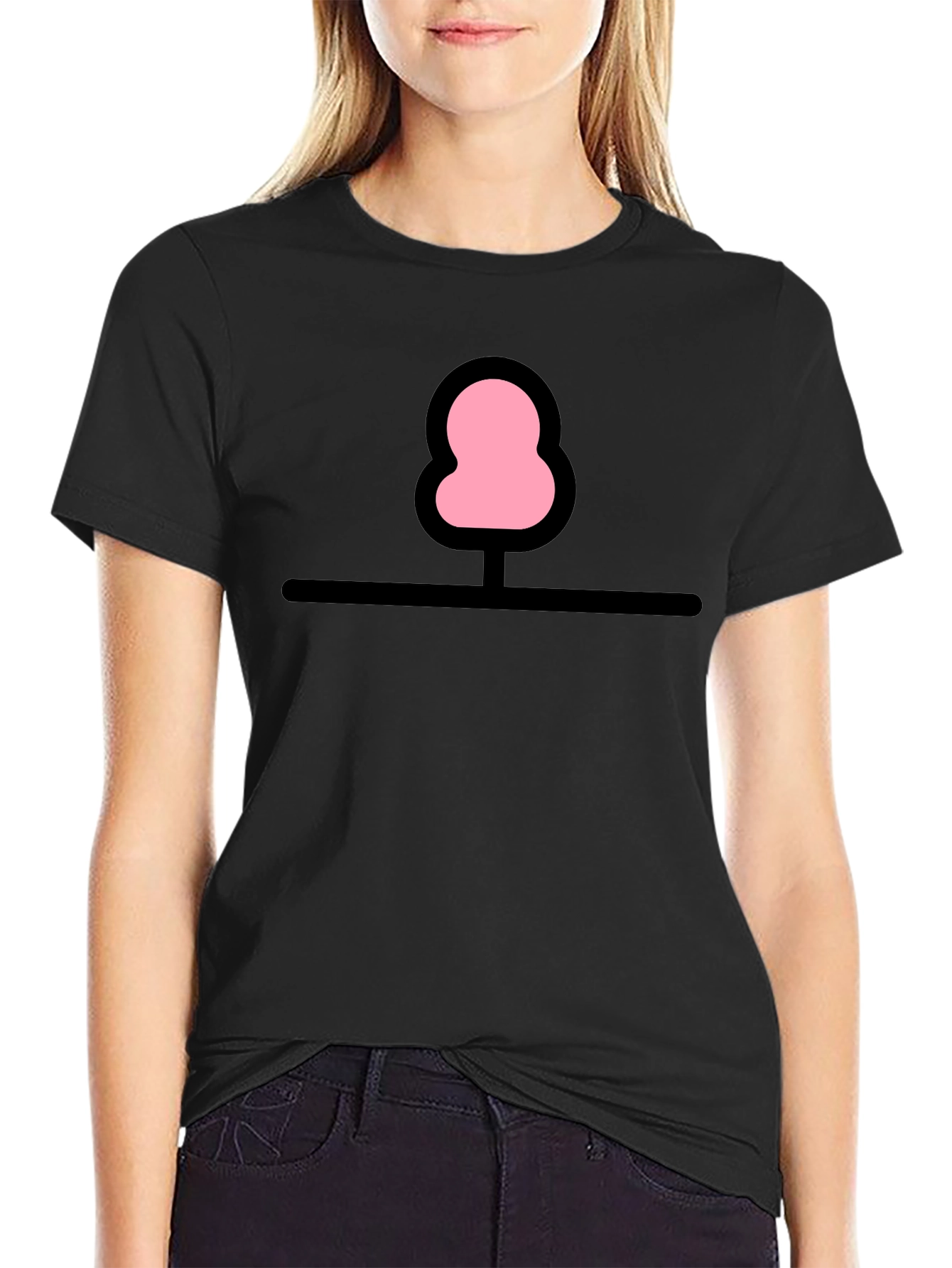 Whimsical Tree Graphic Tee - Black Cotton Comfort