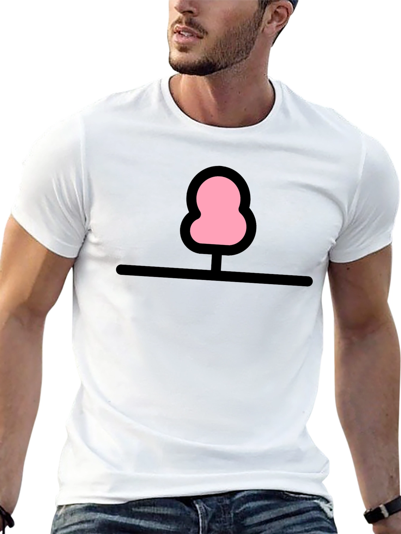 Whimsical Tree Graphic Tee - Black Cotton Comfort
