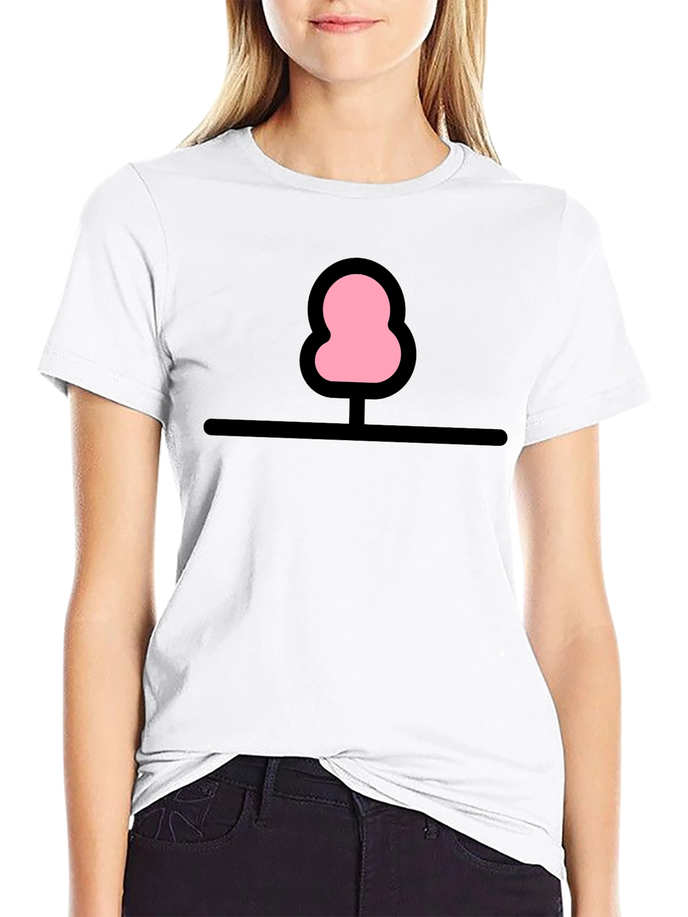 Whimsical Tree Graphic Tee - Black Cotton Comfort