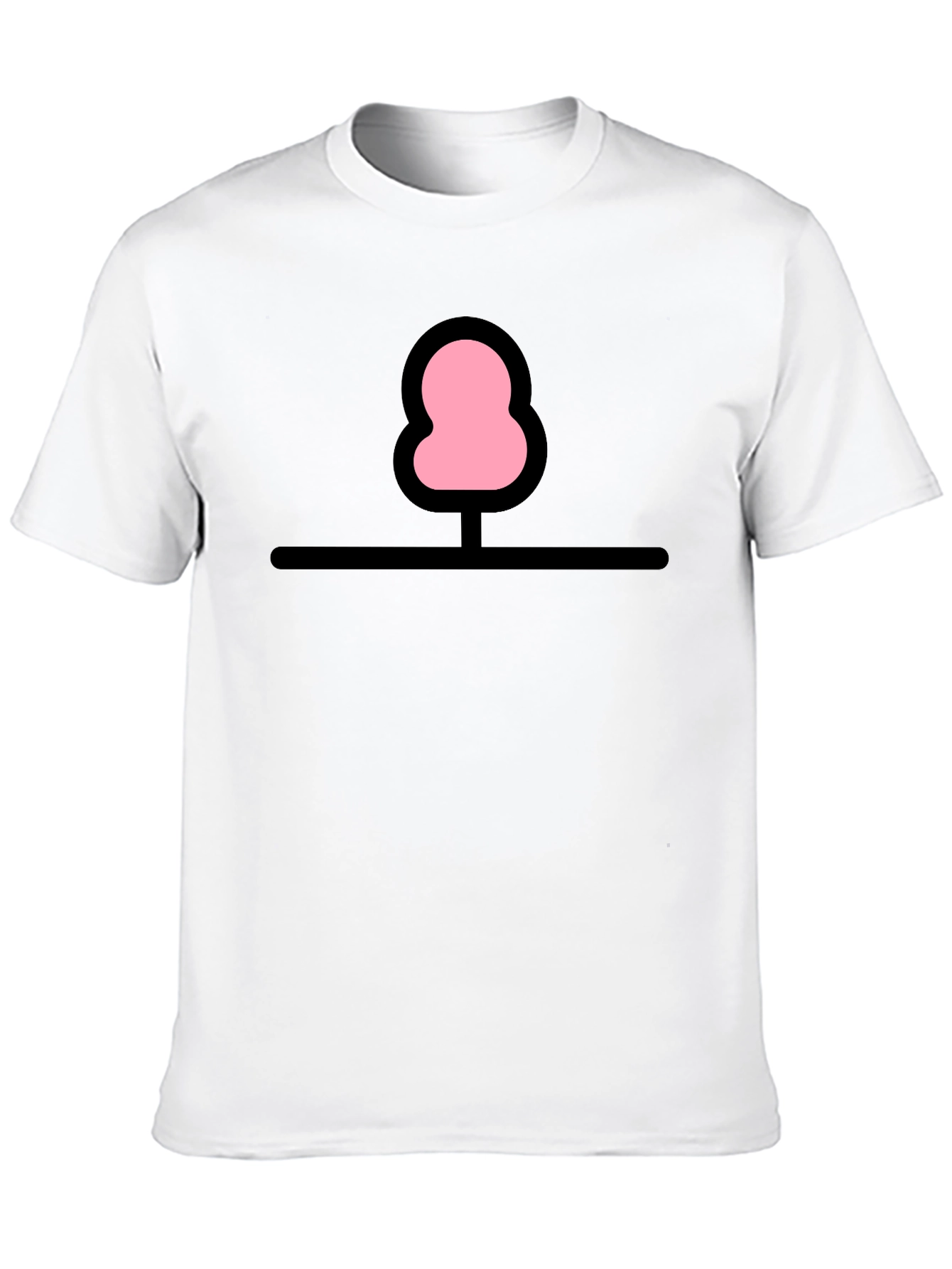 Whimsical Tree Graphic Tee - Black Cotton Comfort