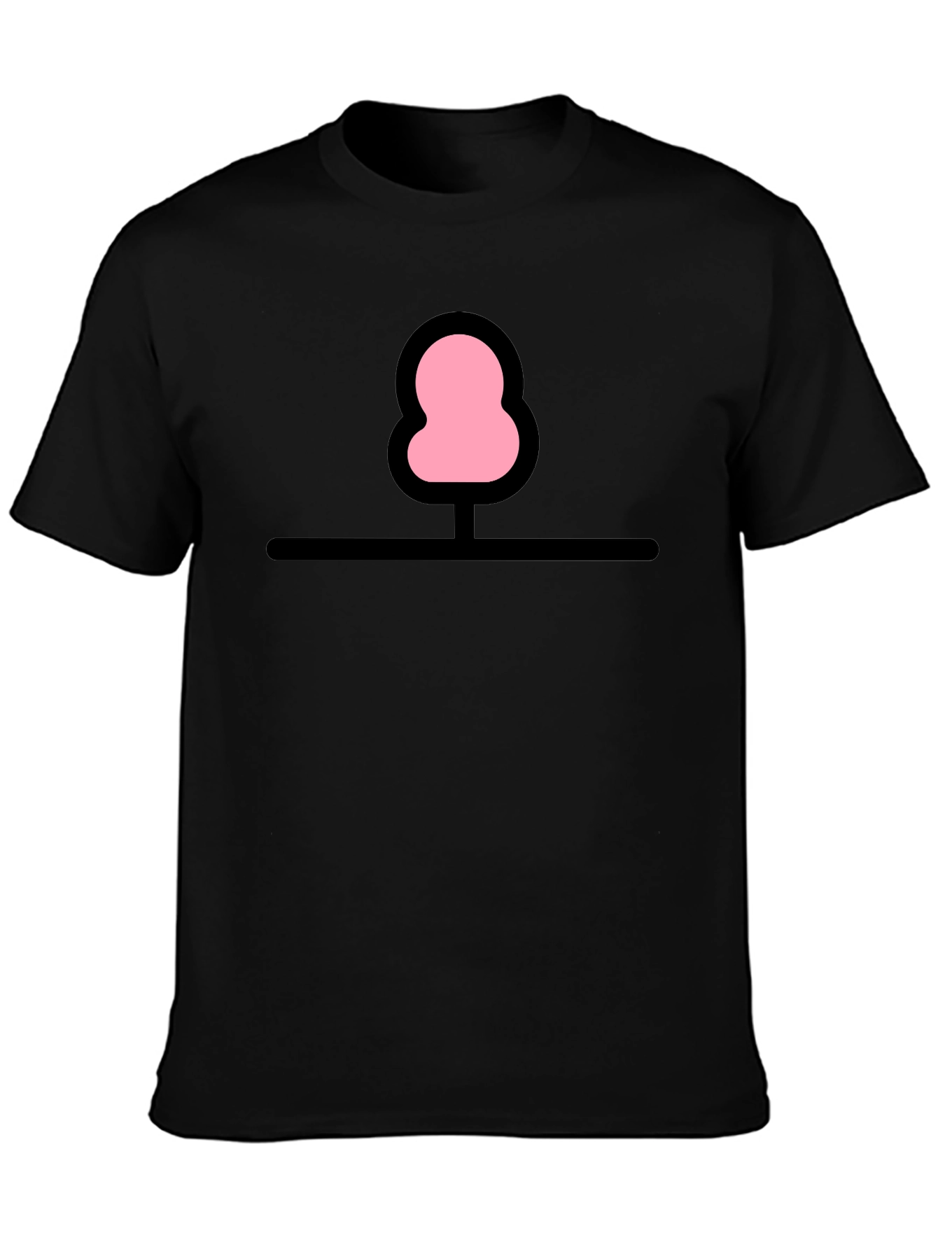 Whimsical Tree Graphic Tee - Black Cotton Comfort