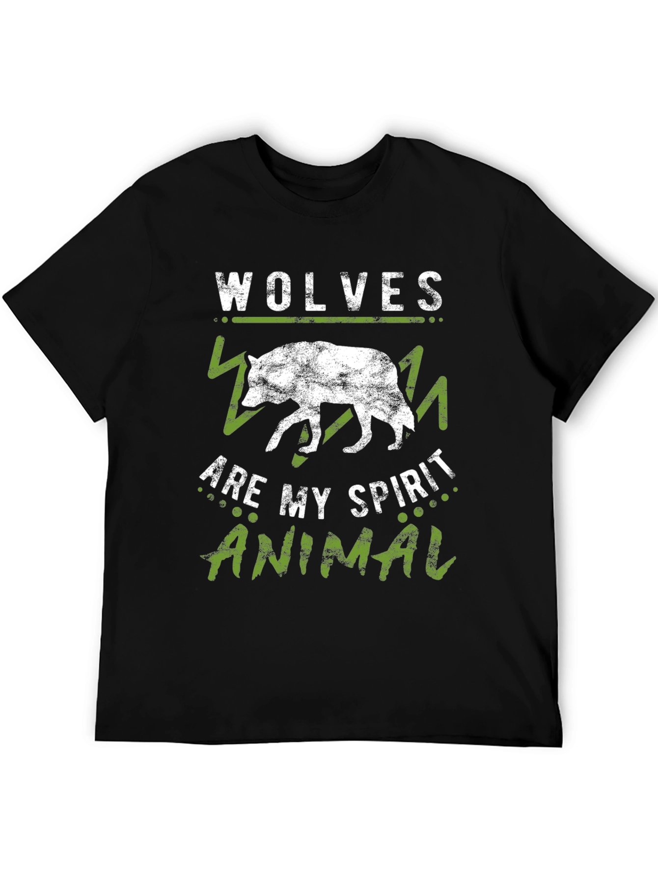 Wolves Are My Spirit Animal Black T-Shirt