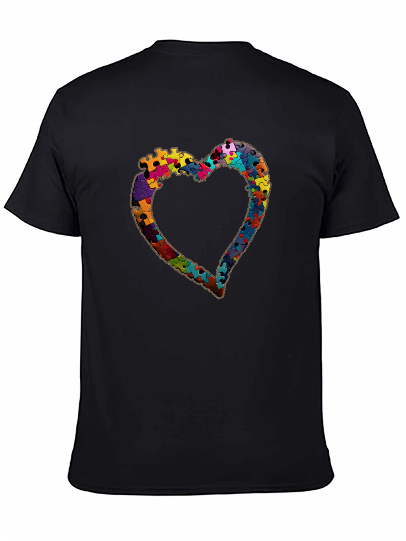 Puzzle Piece Heart Graphic Tee