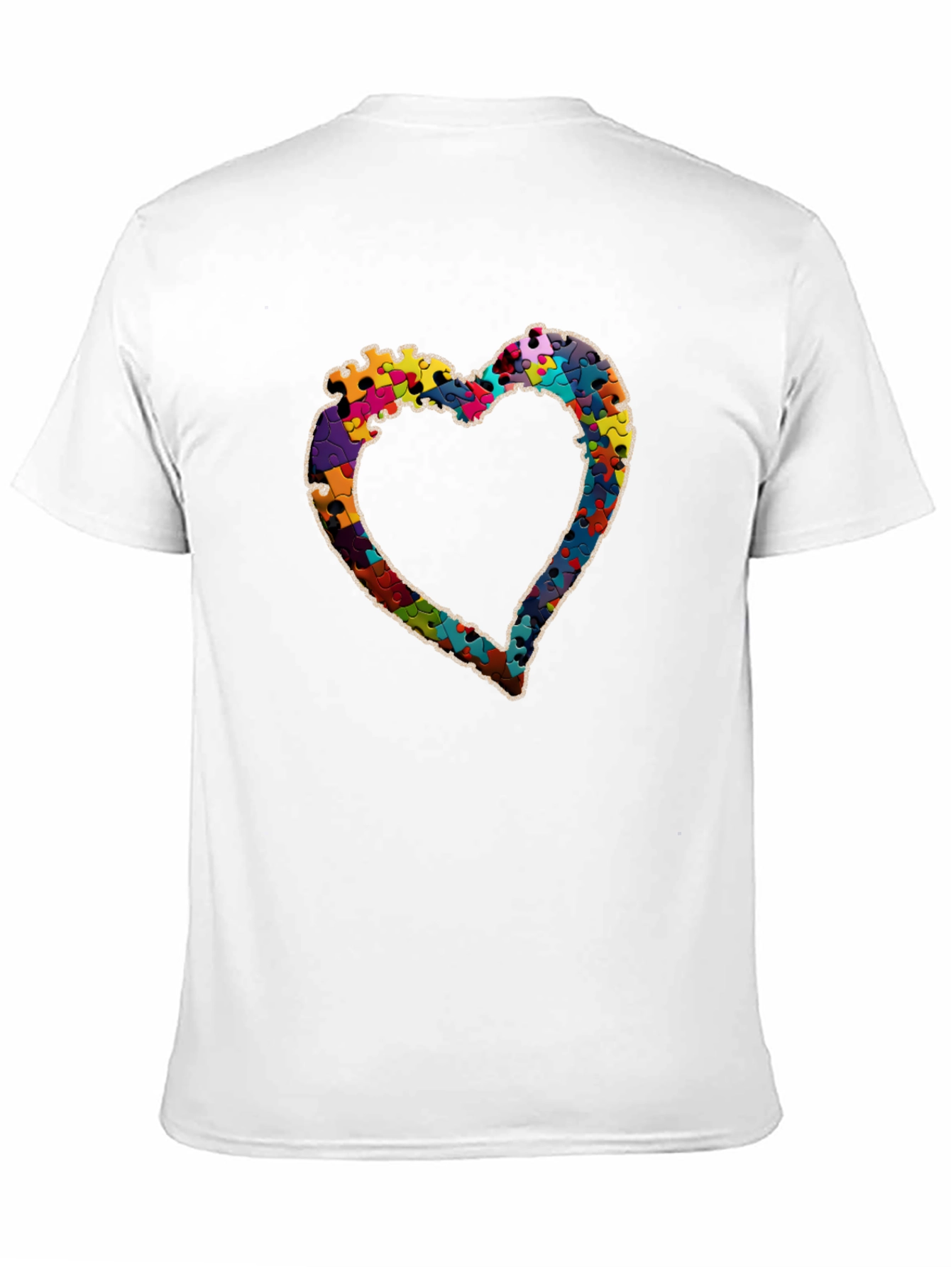 Puzzle Piece Heart Graphic Tee