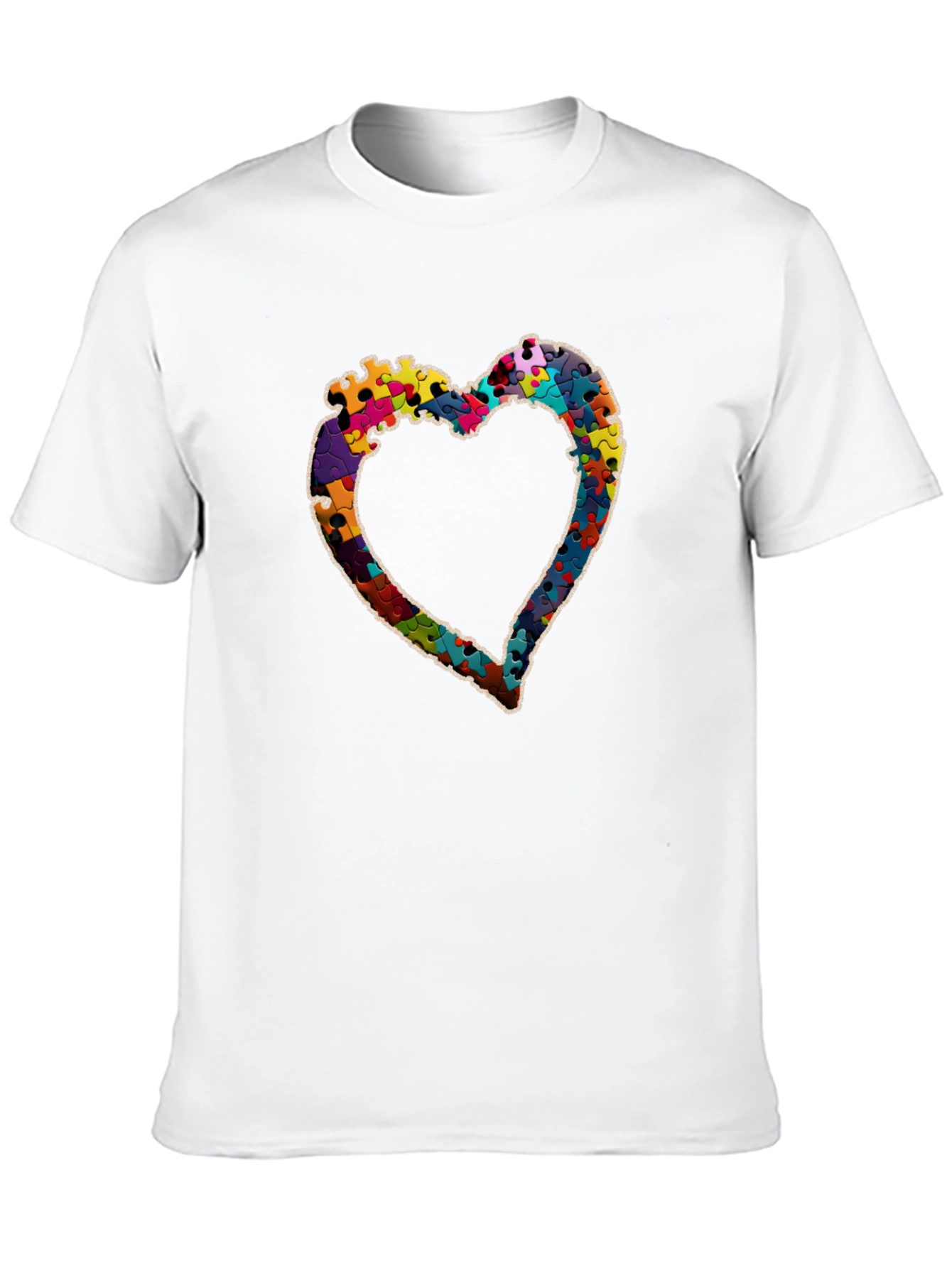 Puzzle Piece Heart Graphic Tee