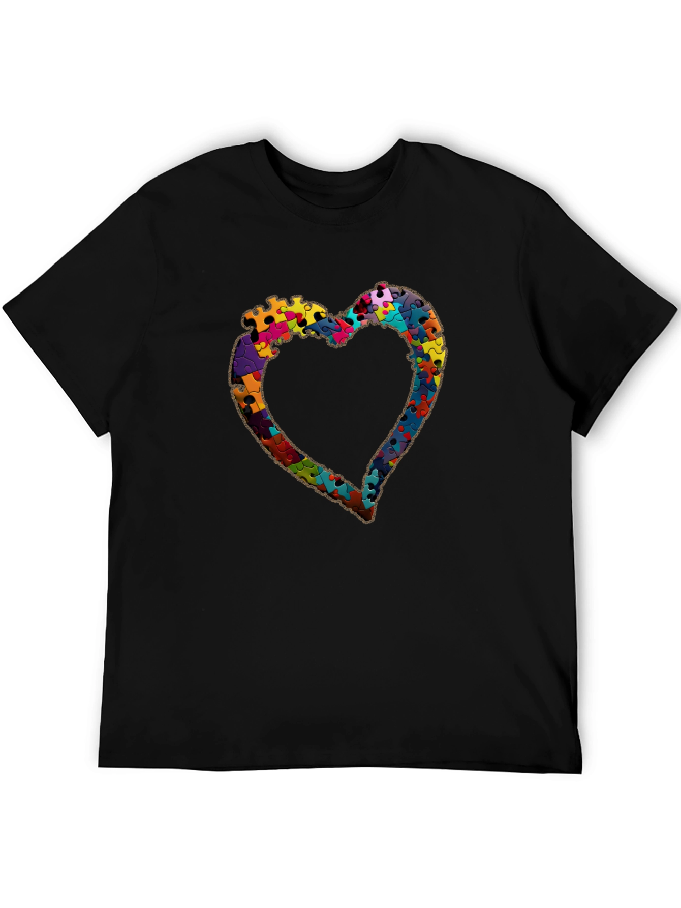 Puzzle Piece Heart Graphic Tee