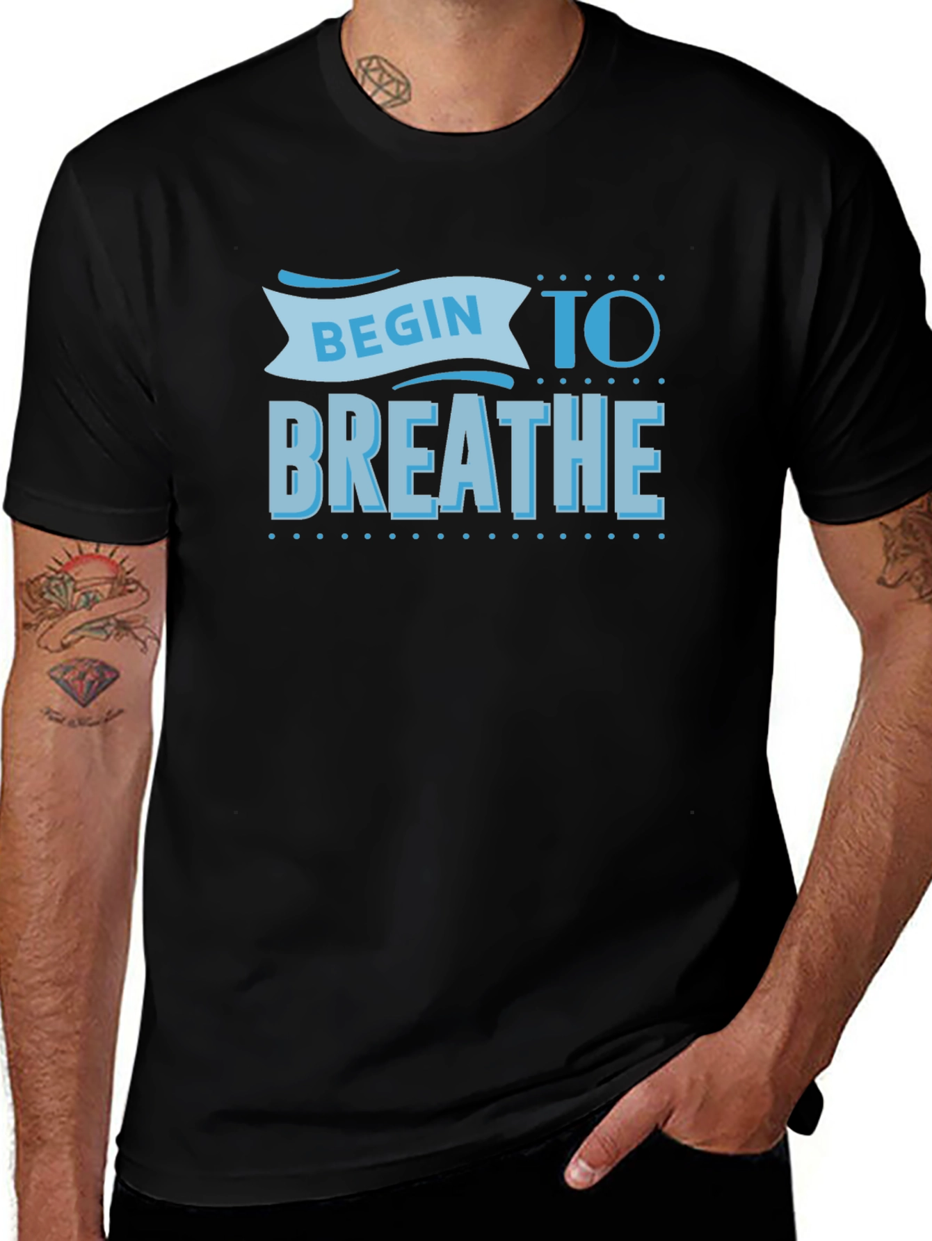 Begin To Breathe Black T-Shirt