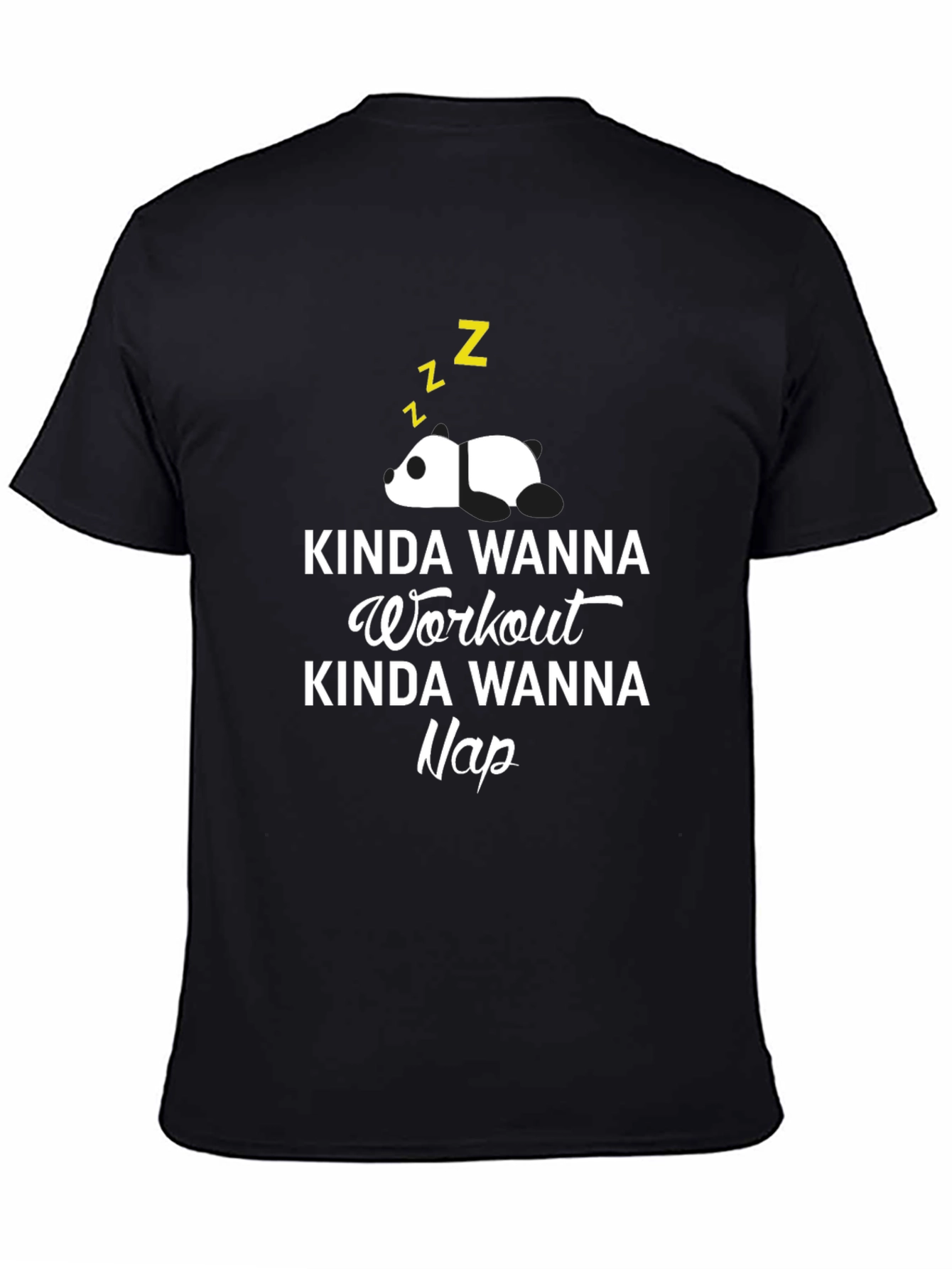 Kinda Wanna Workout Nap Panda Graphic Tee