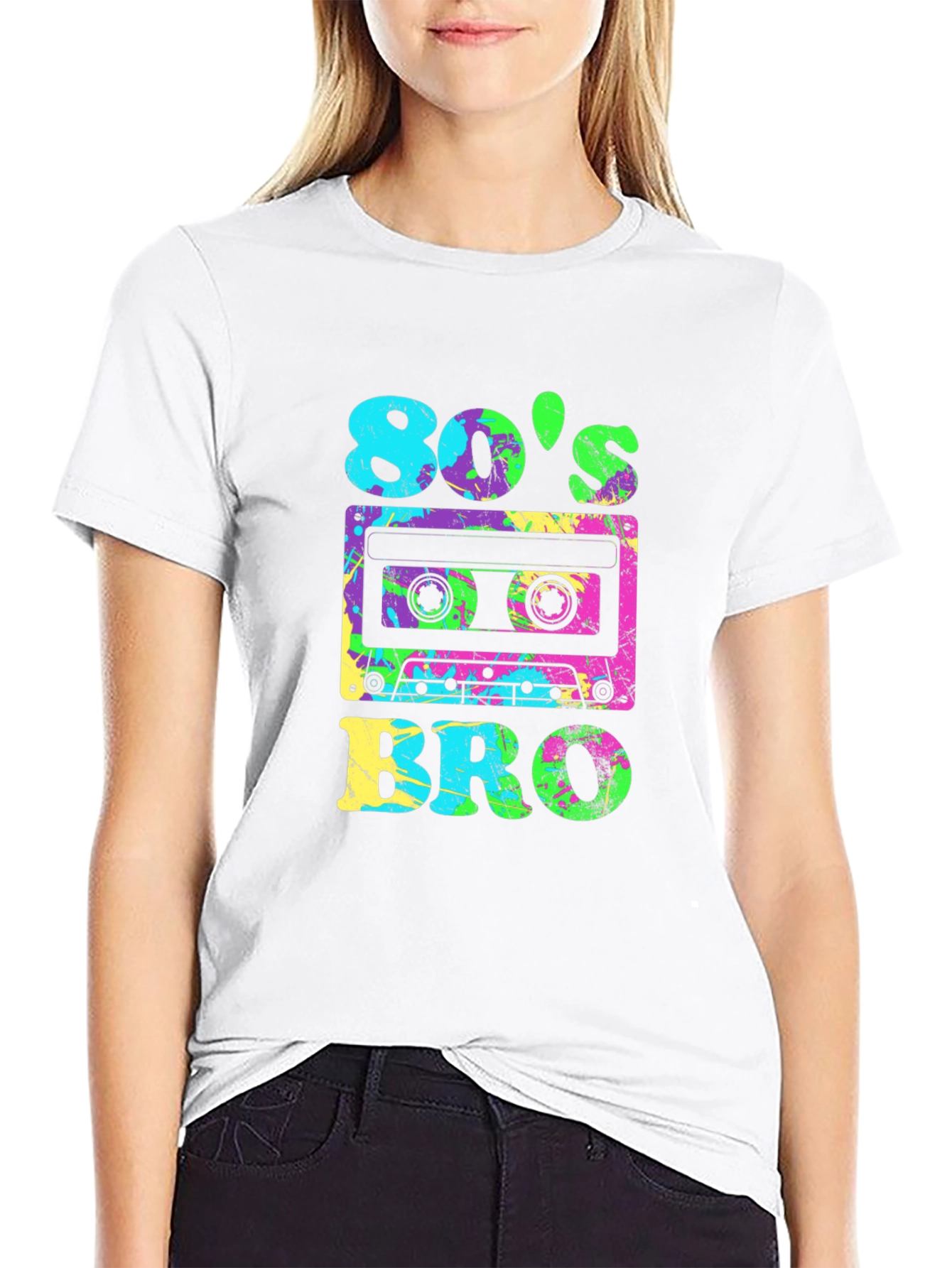 80s Bro Retro Cassette Graphic T-Shirt