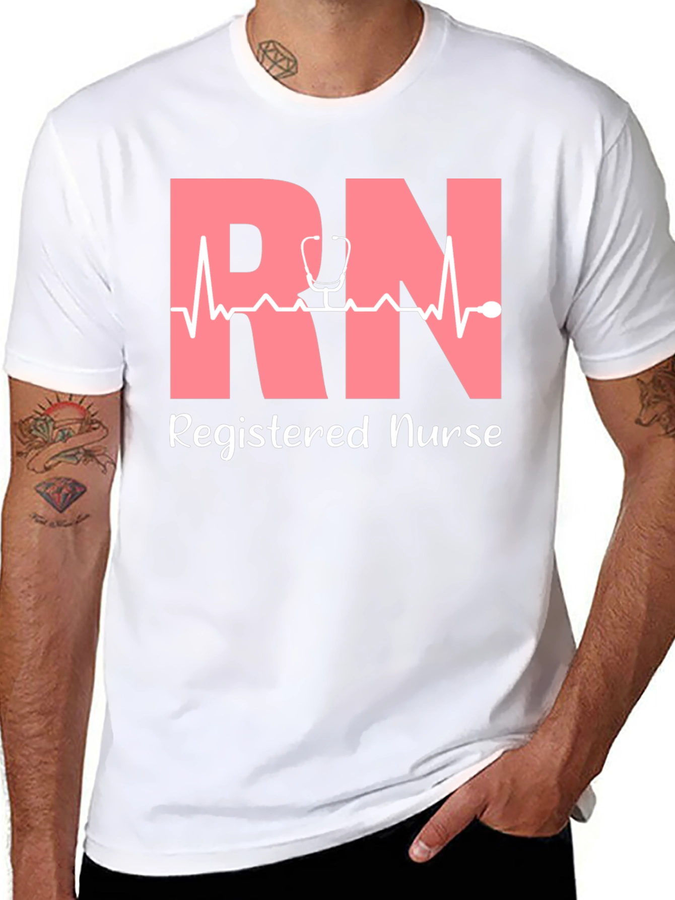 RN Registered Nurse Graphic T-Shirt