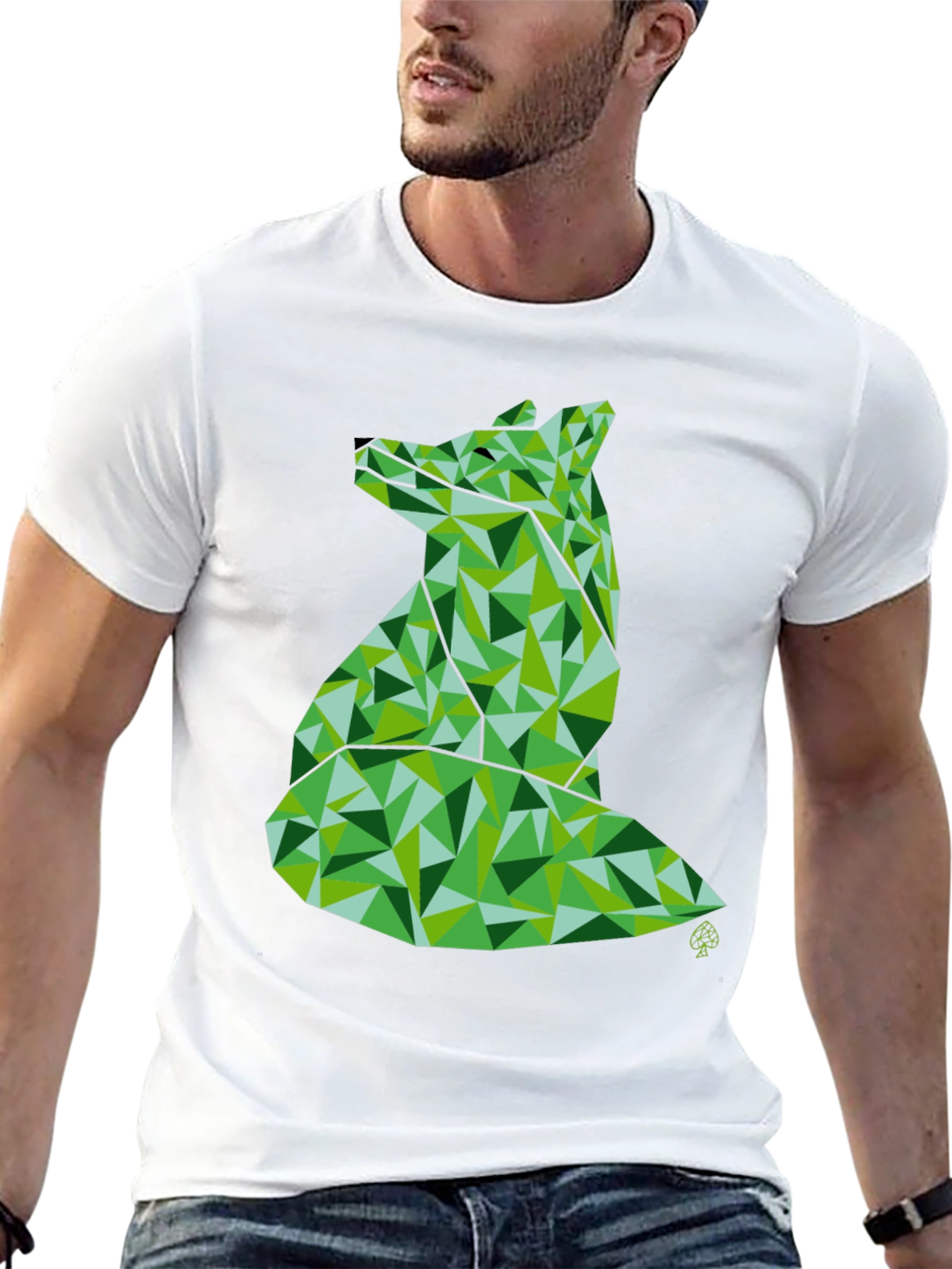 Geometric Fox Graphic Tee - Modern Style
