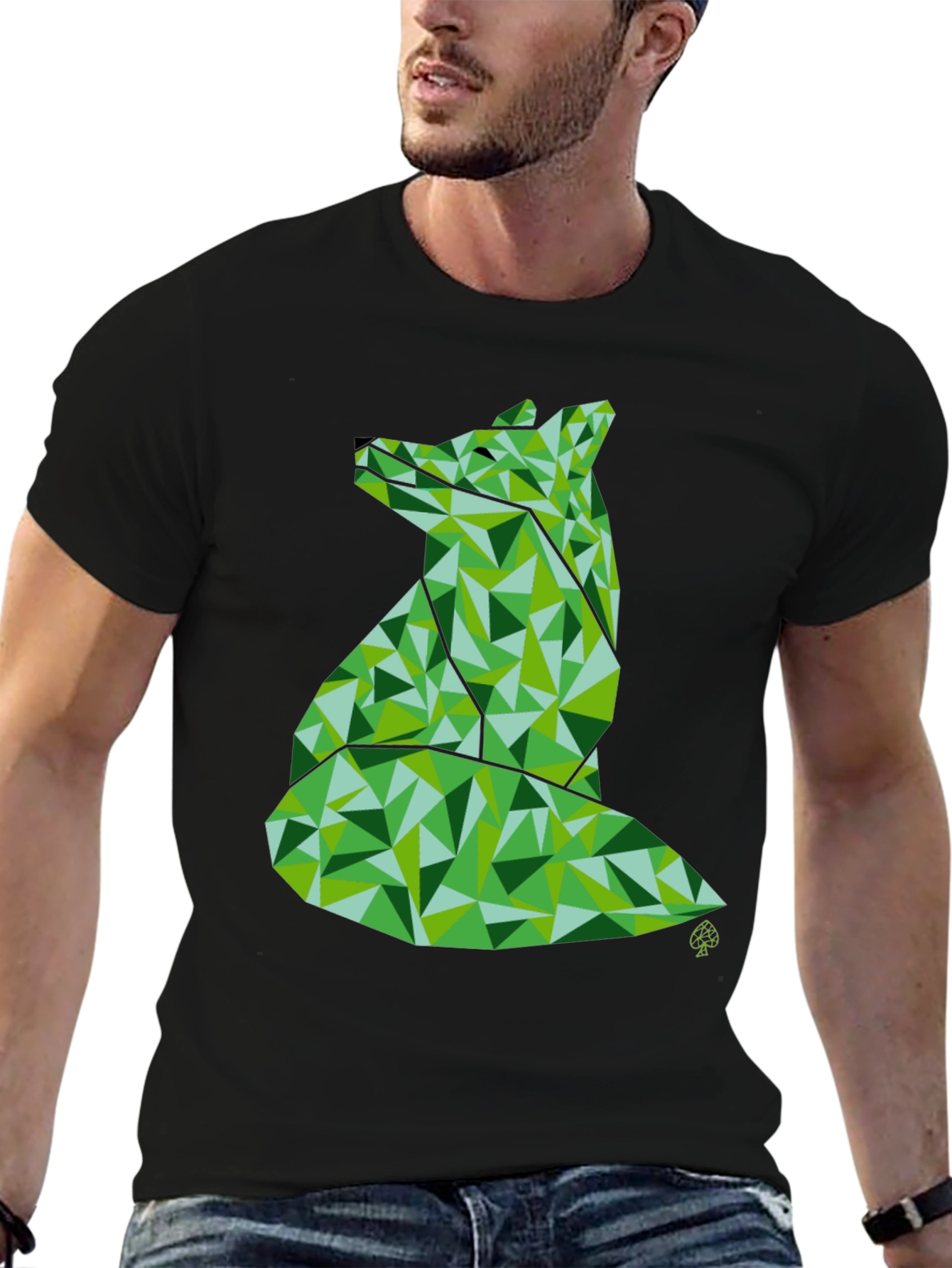 Geometric Fox Graphic Tee - Modern Style