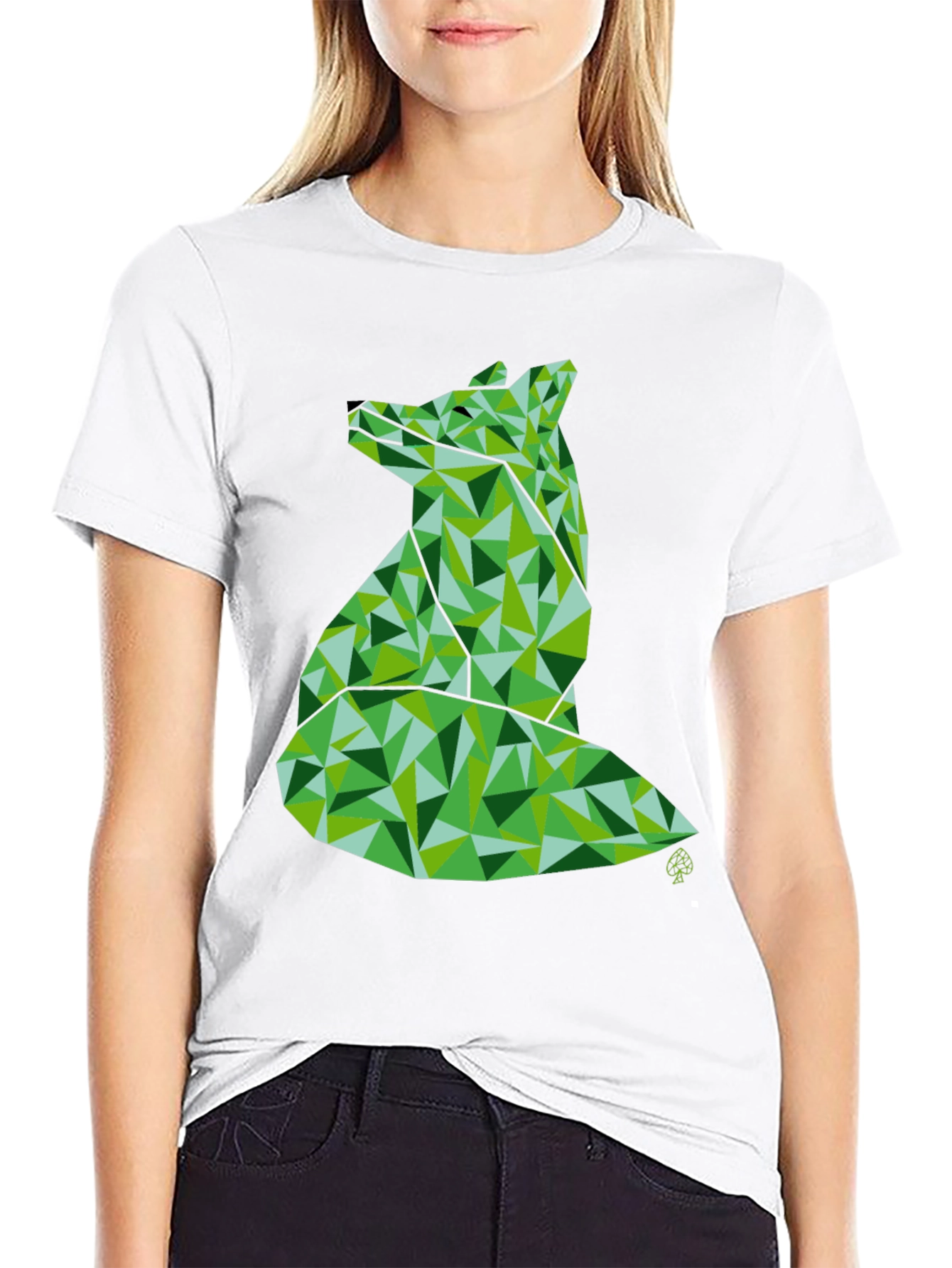 Geometric Fox Graphic Tee - Modern Style