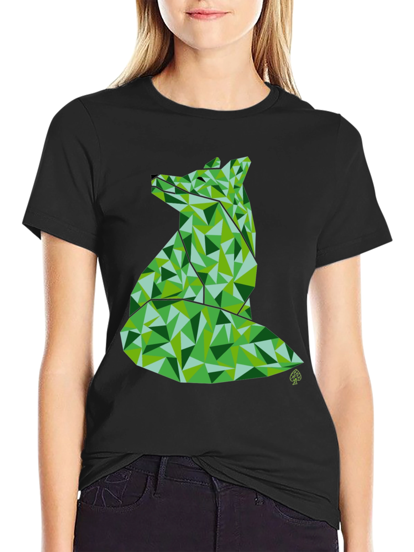 Geometric Fox Graphic Tee - Modern Style