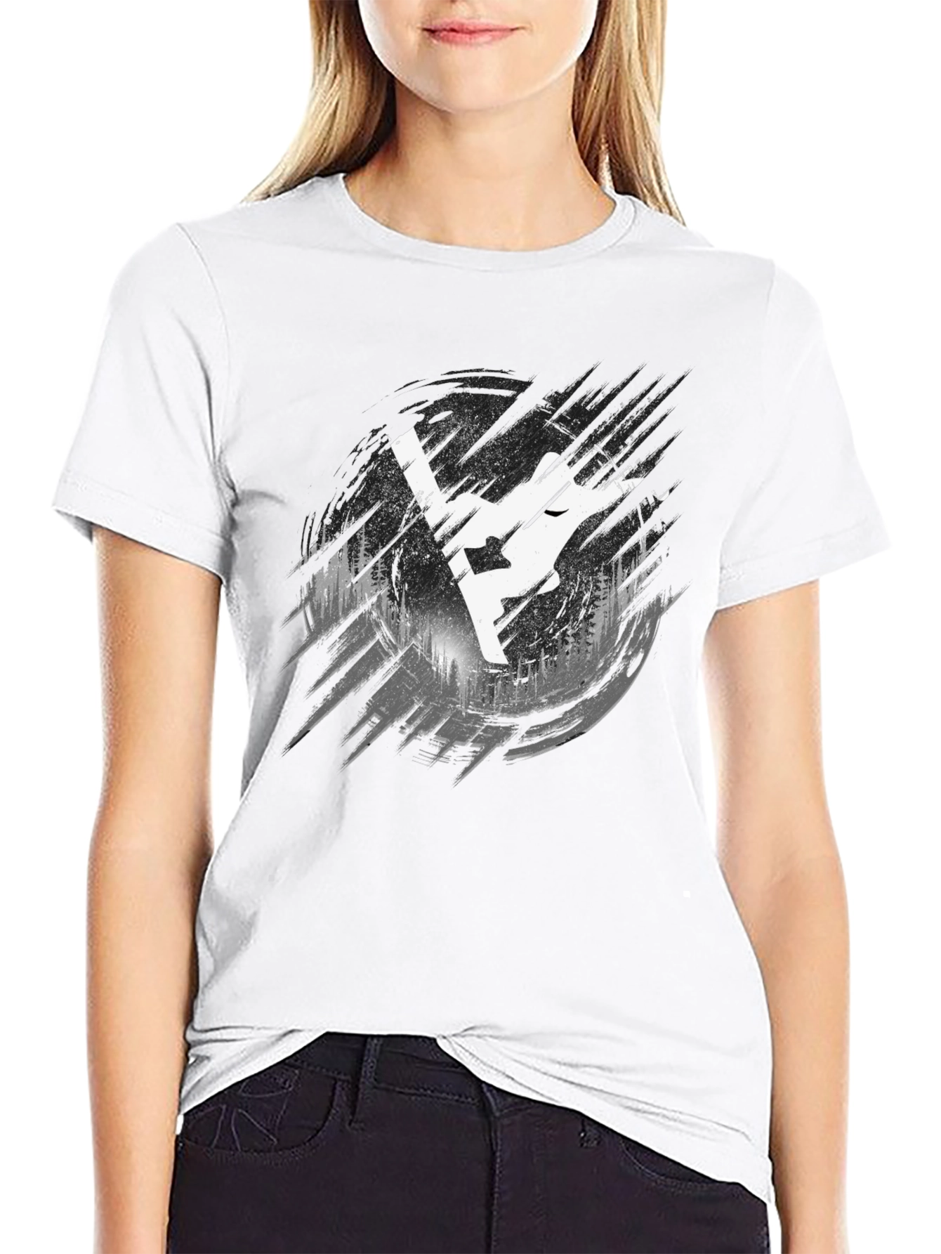 Mountain Graphic Black Tee - Adventure Ready