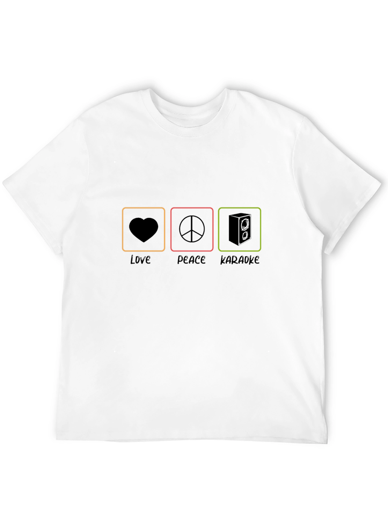 Love Peace Karaoke T-Shirt - Soft Cotton Tee