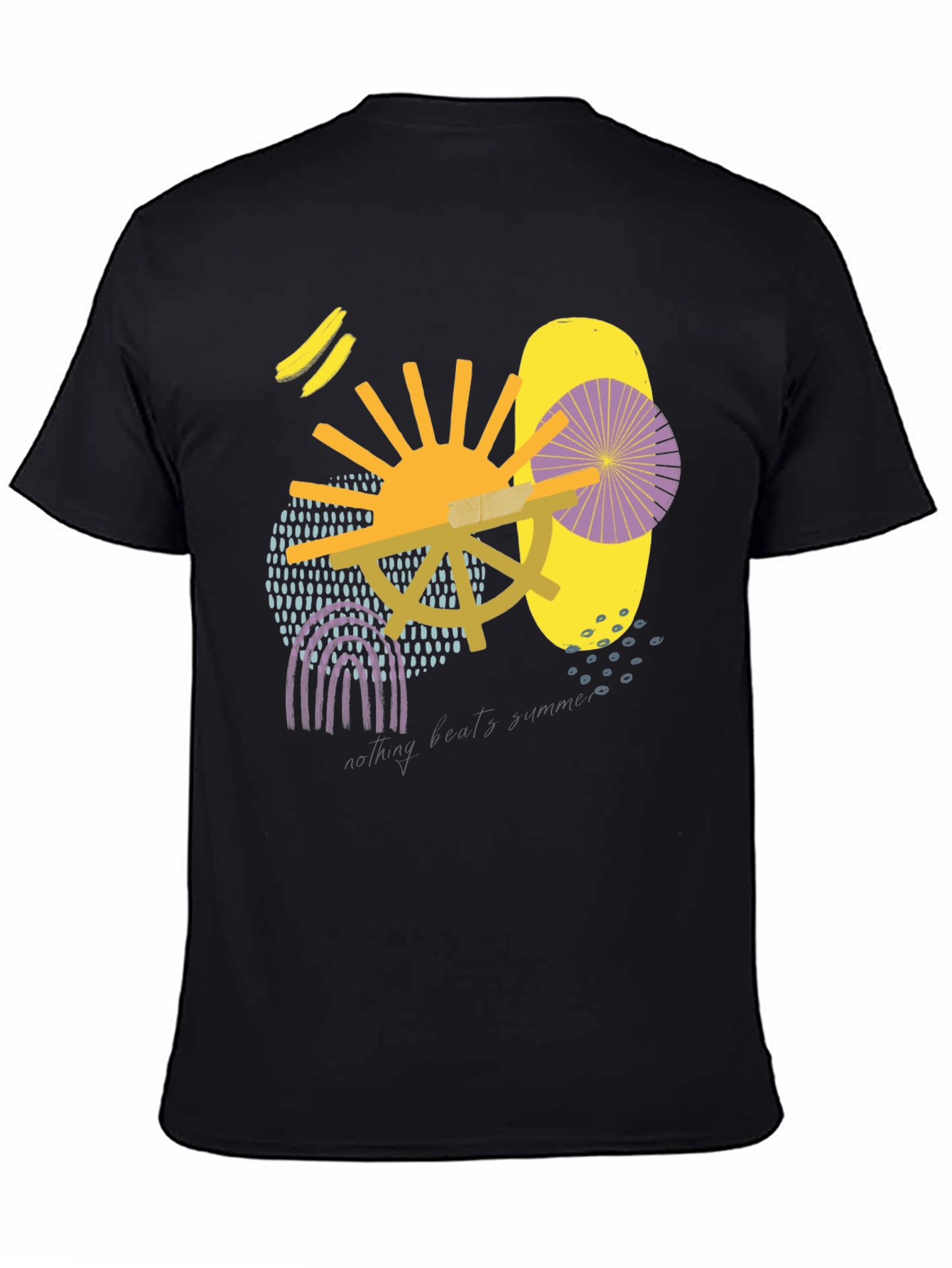 Abstract Art Black T-Shirt