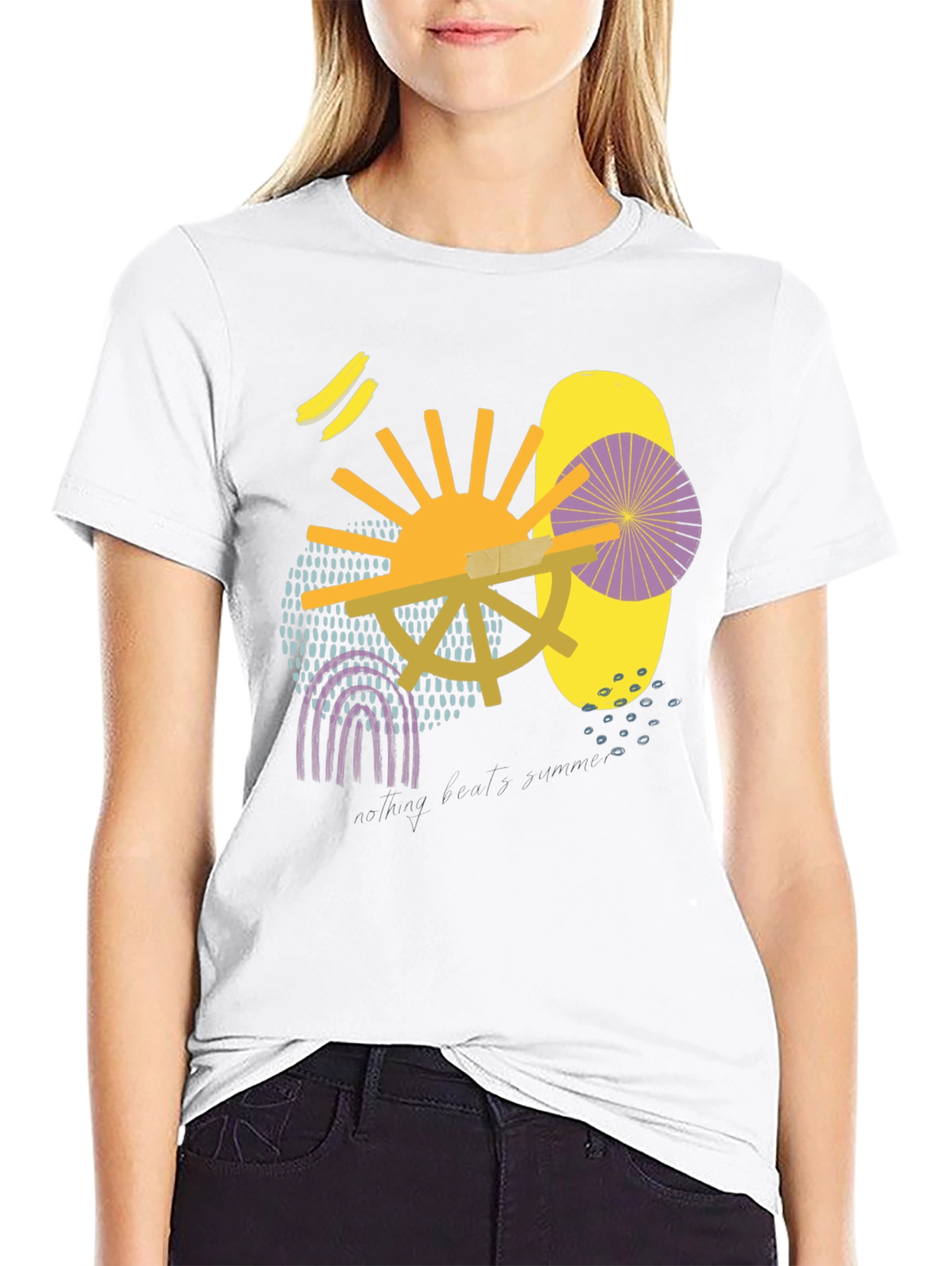 Abstract Art Black T-Shirt