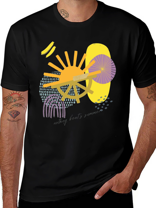 Abstract Art Black T-Shirt