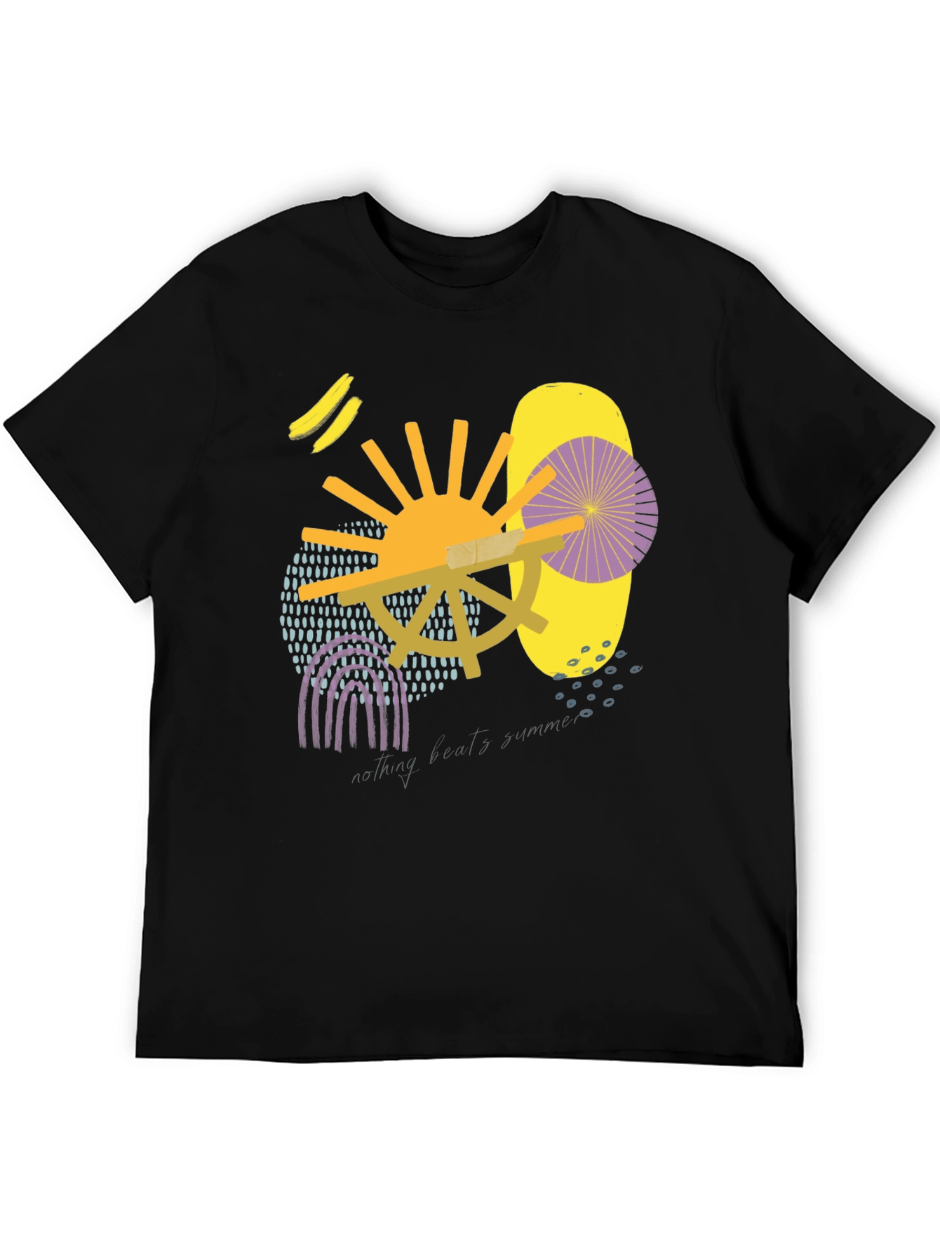 Abstract Art Black T-Shirt