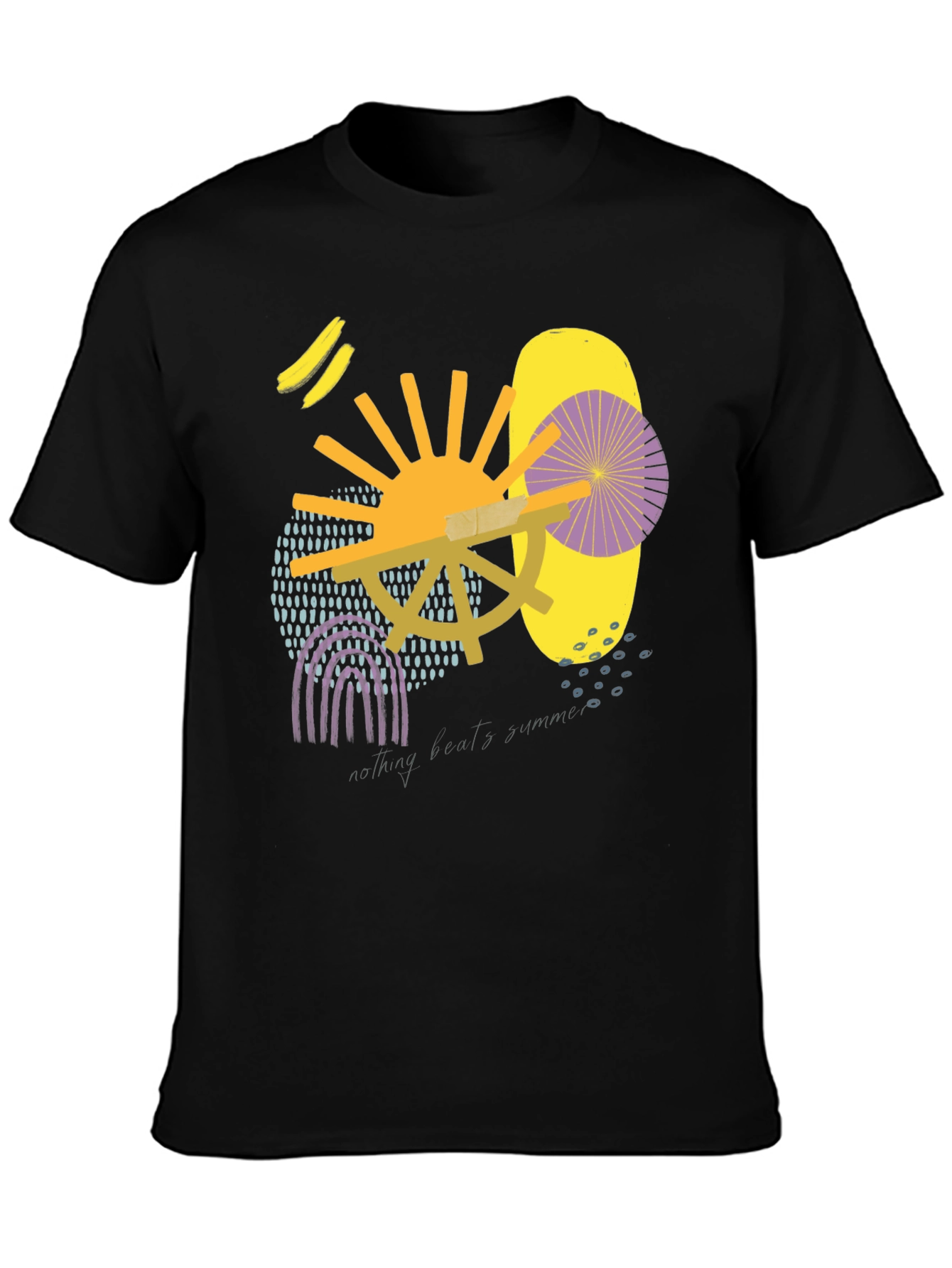 Abstract Art Black T-Shirt