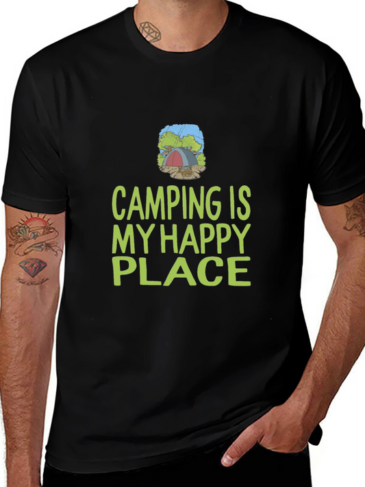 Camping is My Happy Place Graphic T-Shirt