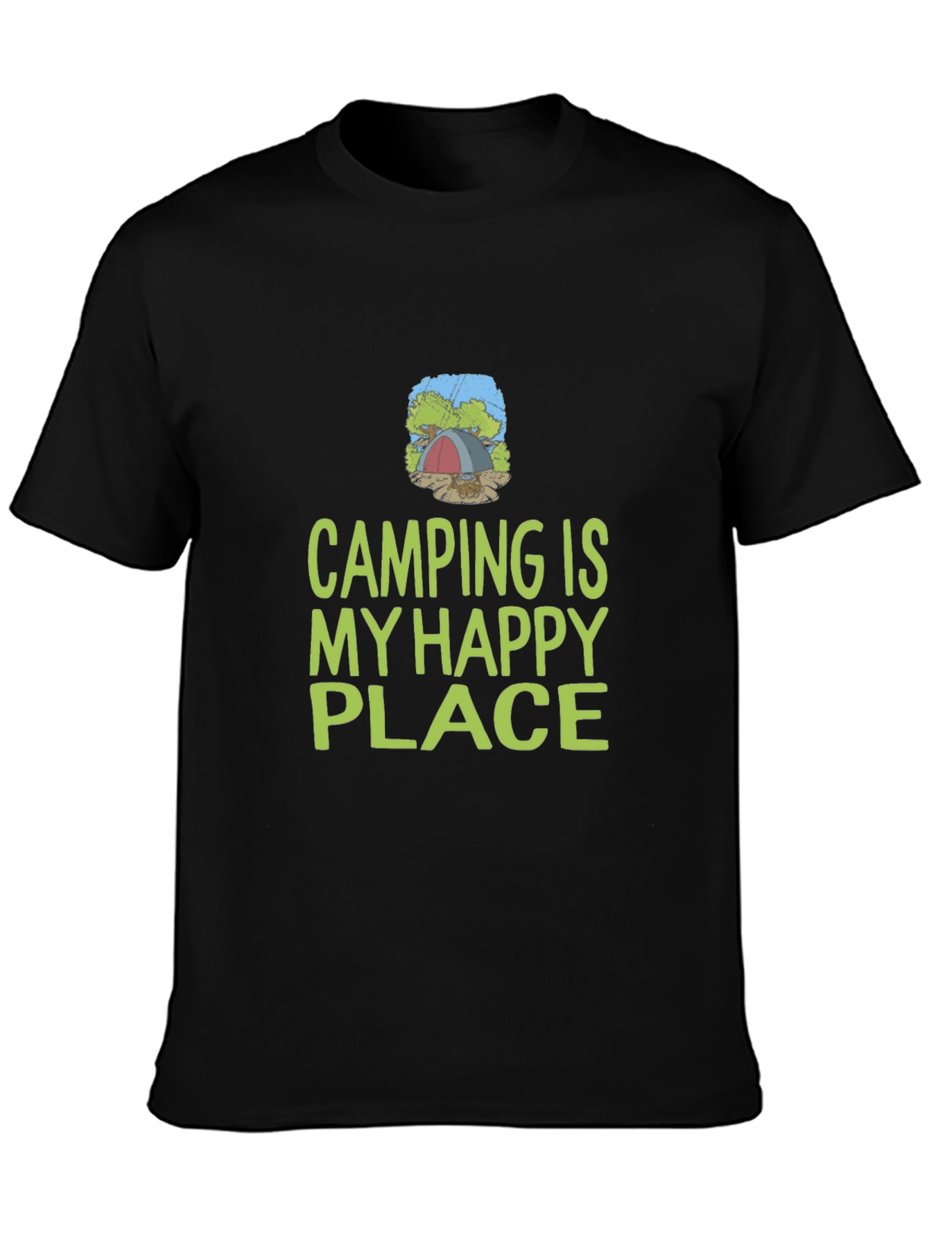 Camping is My Happy Place Graphic T-Shirt