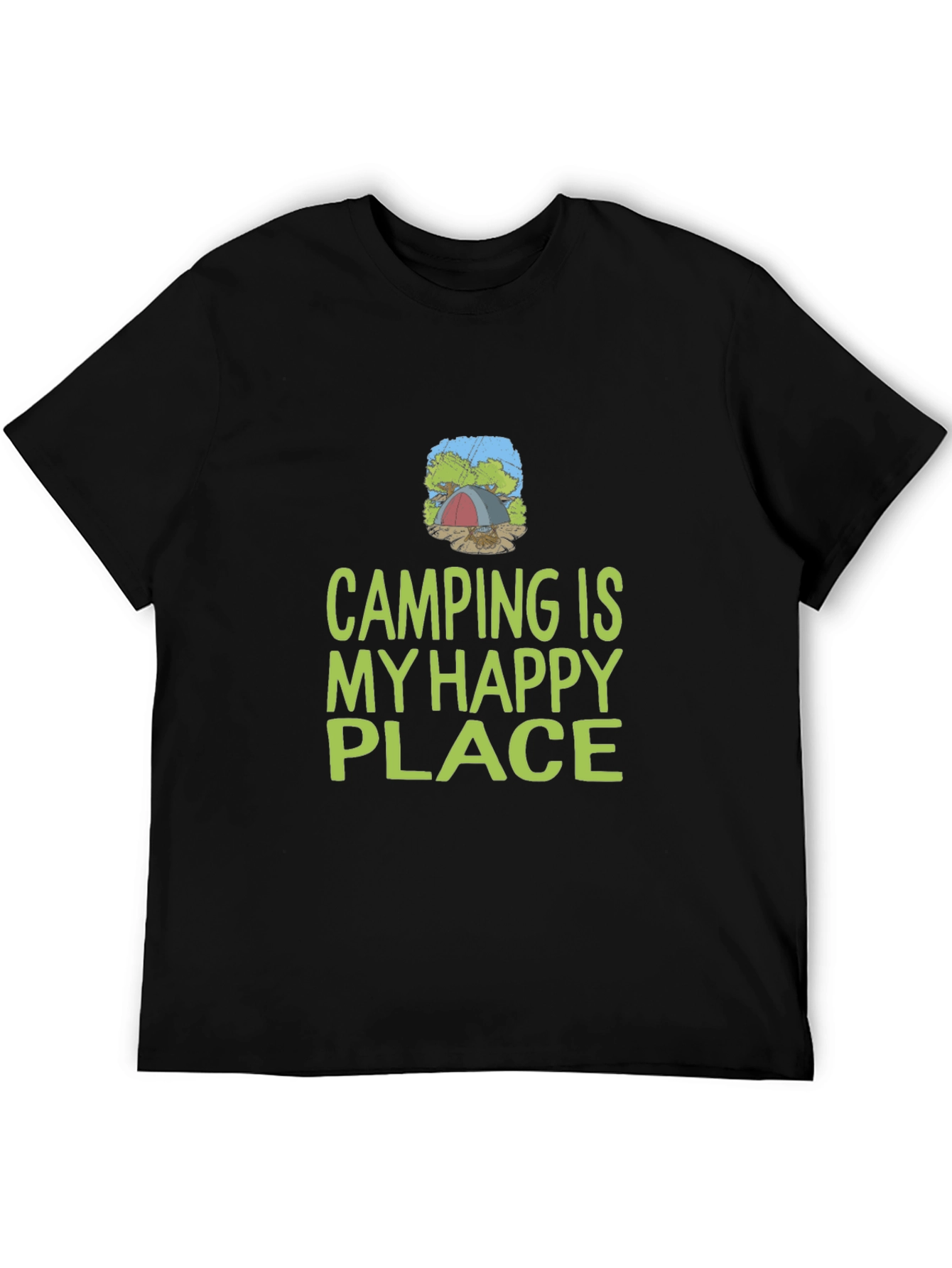 Camping is My Happy Place Graphic T-Shirt
