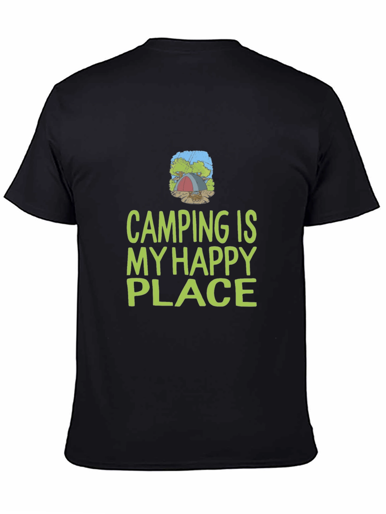 Camping is My Happy Place Graphic T-Shirt