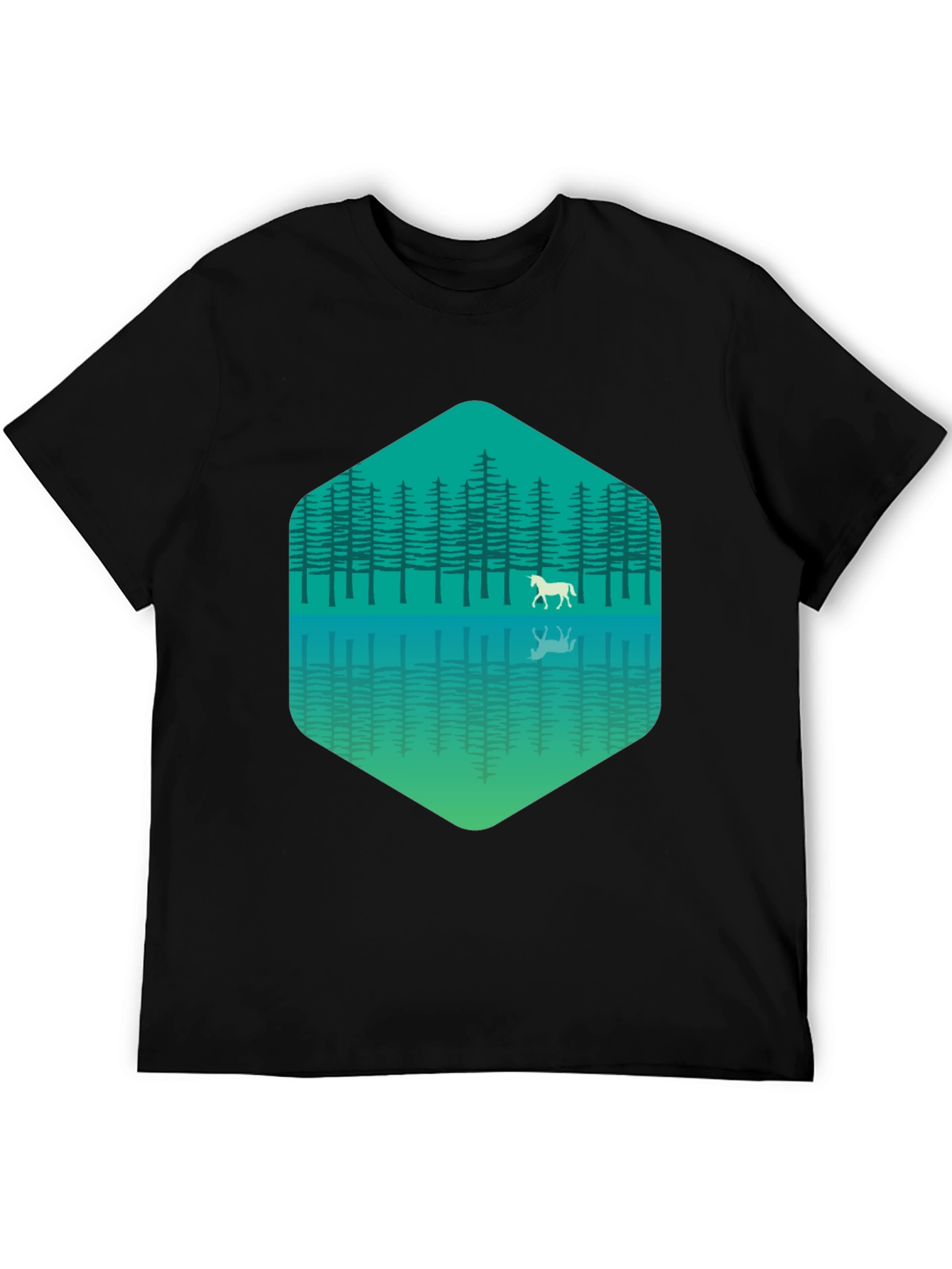 Nature Lake Horse Graphic Tee