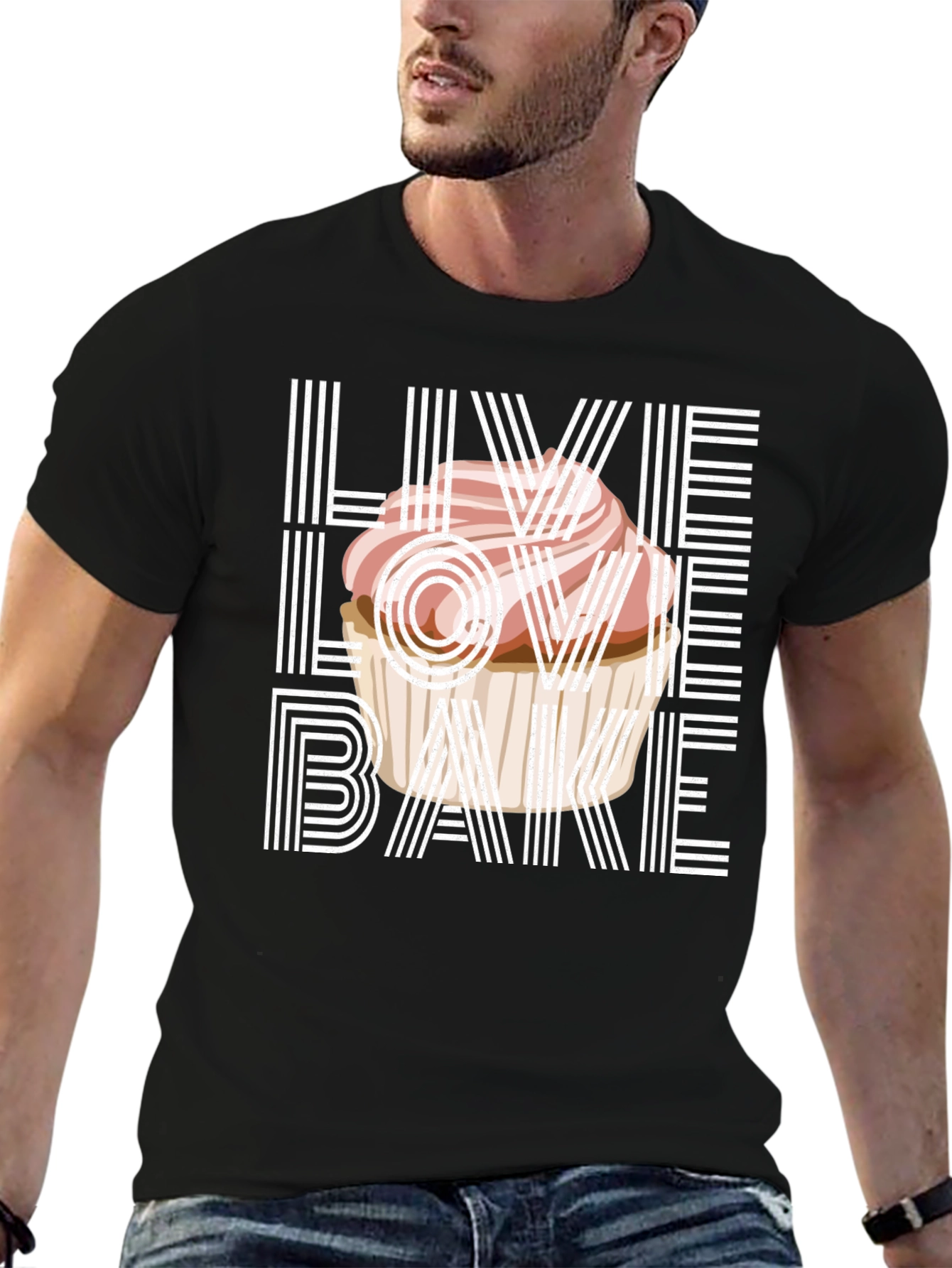 Live Love Bake Graphic T-Shirt